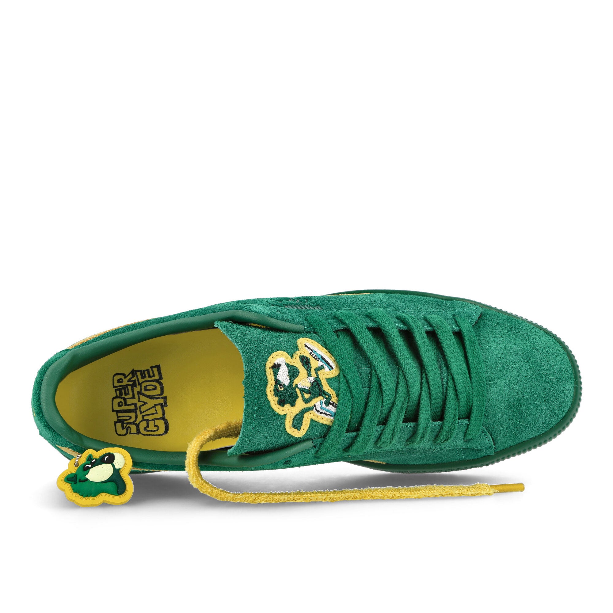 Puma Clyde Super PUMA Evergreen-Sun Ray Yellow Low Top Sneakers Detailfoto | Overkill