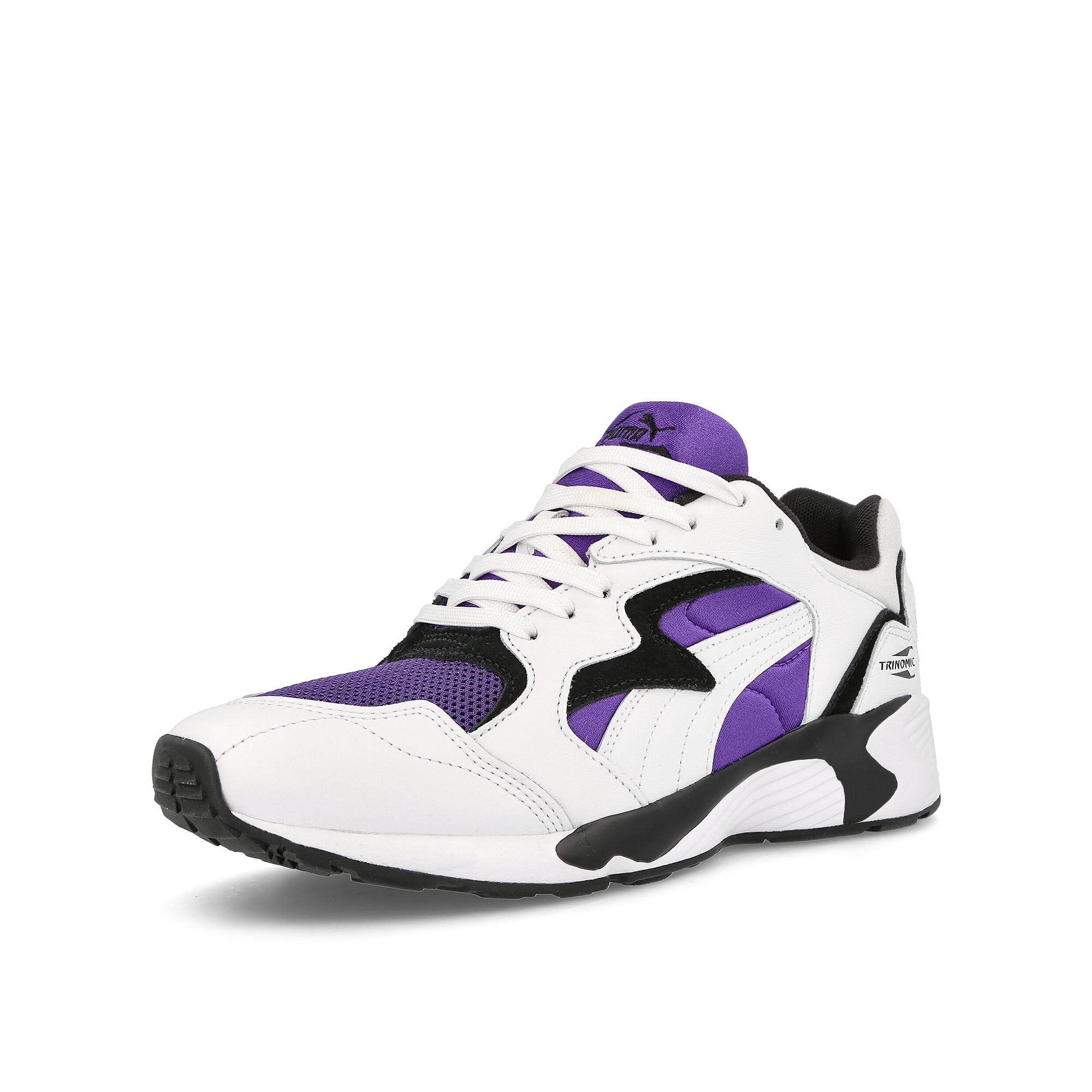 Puma Prevail Royal Purple - Puma White Sneakers Close Up | Overkill