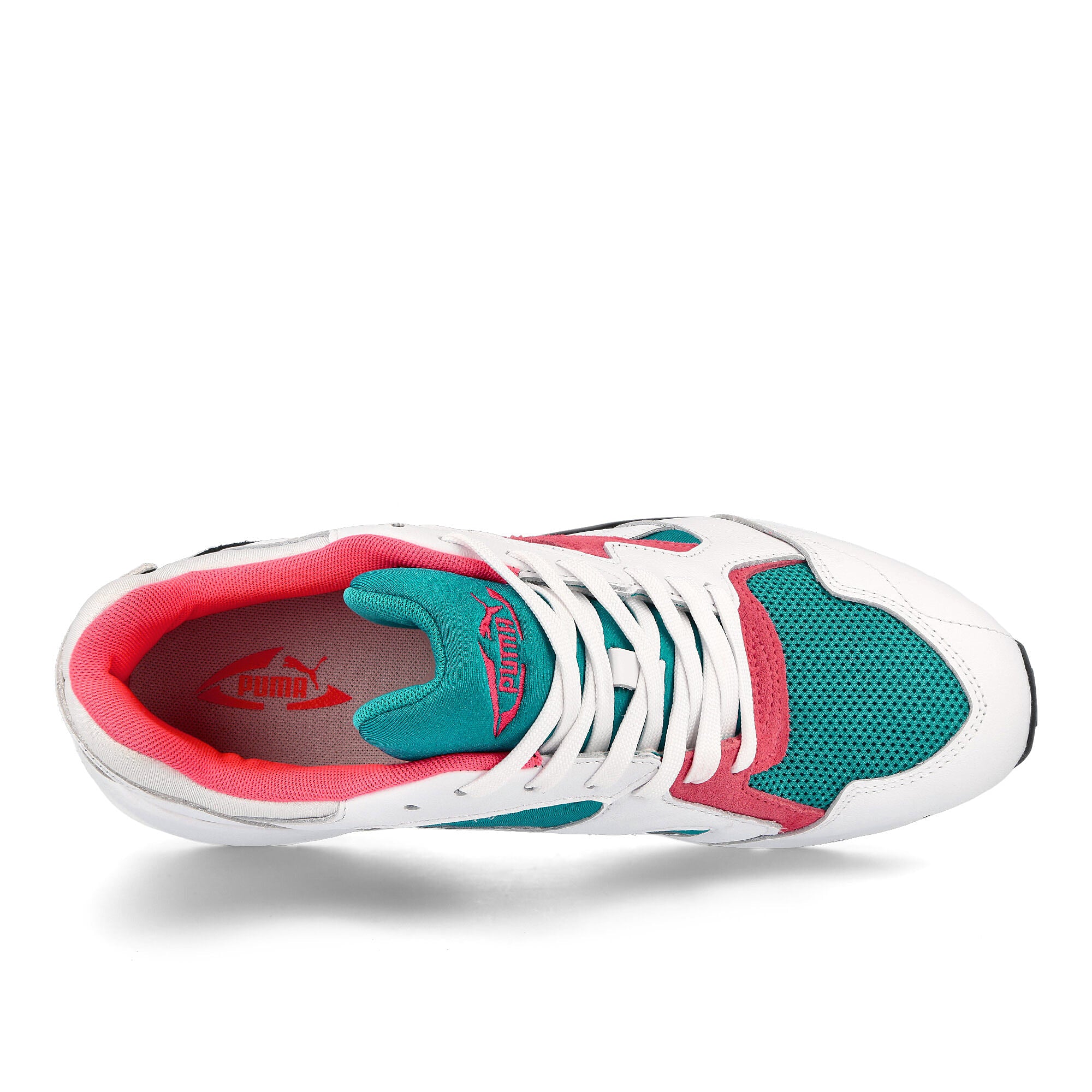 Puma Prevail Deep Aqua - Puma White Sneakers Detailfoto | Overkill