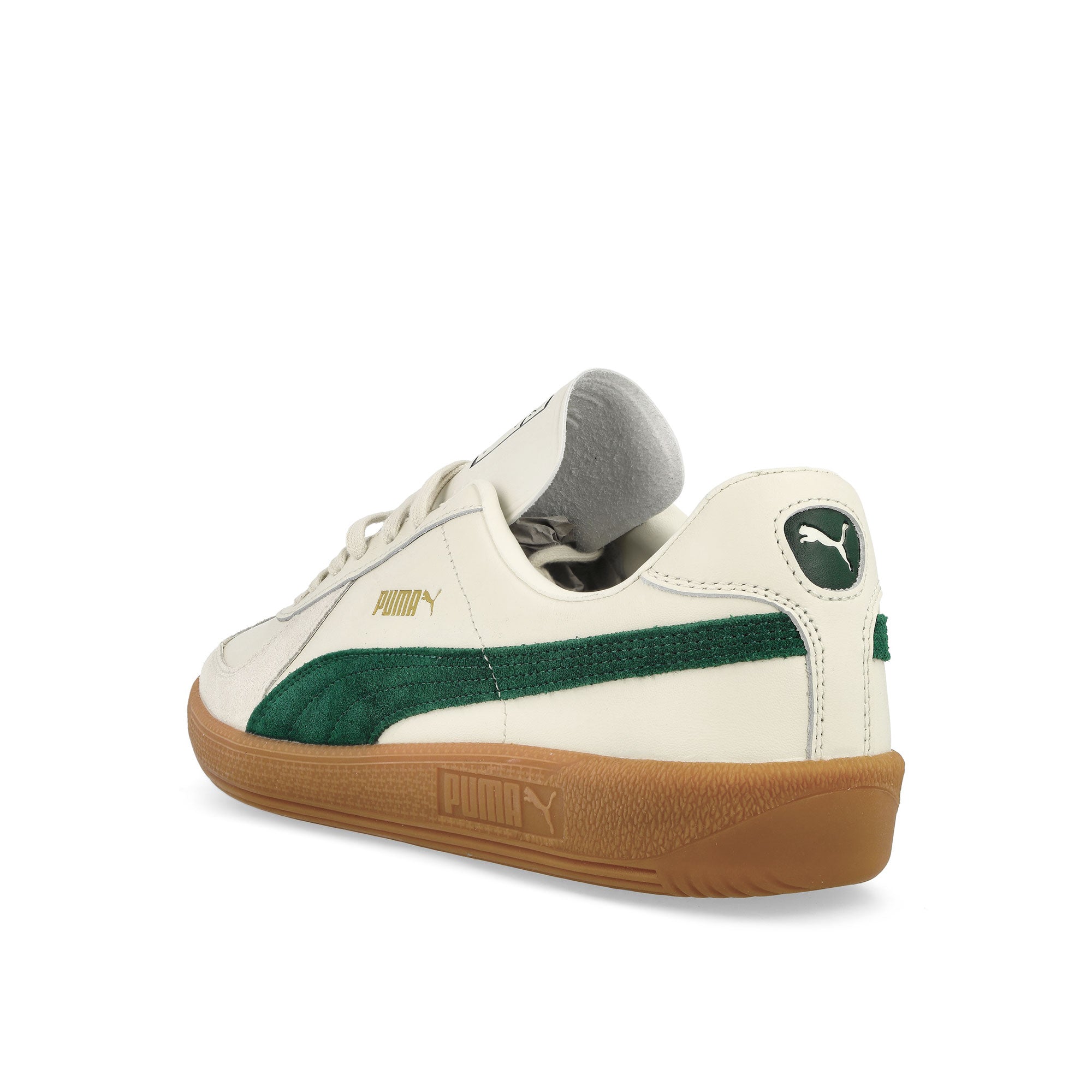 Puma Army Trainer Warm White - Dark Myrtle Low Top Sneakers Material | Overkill