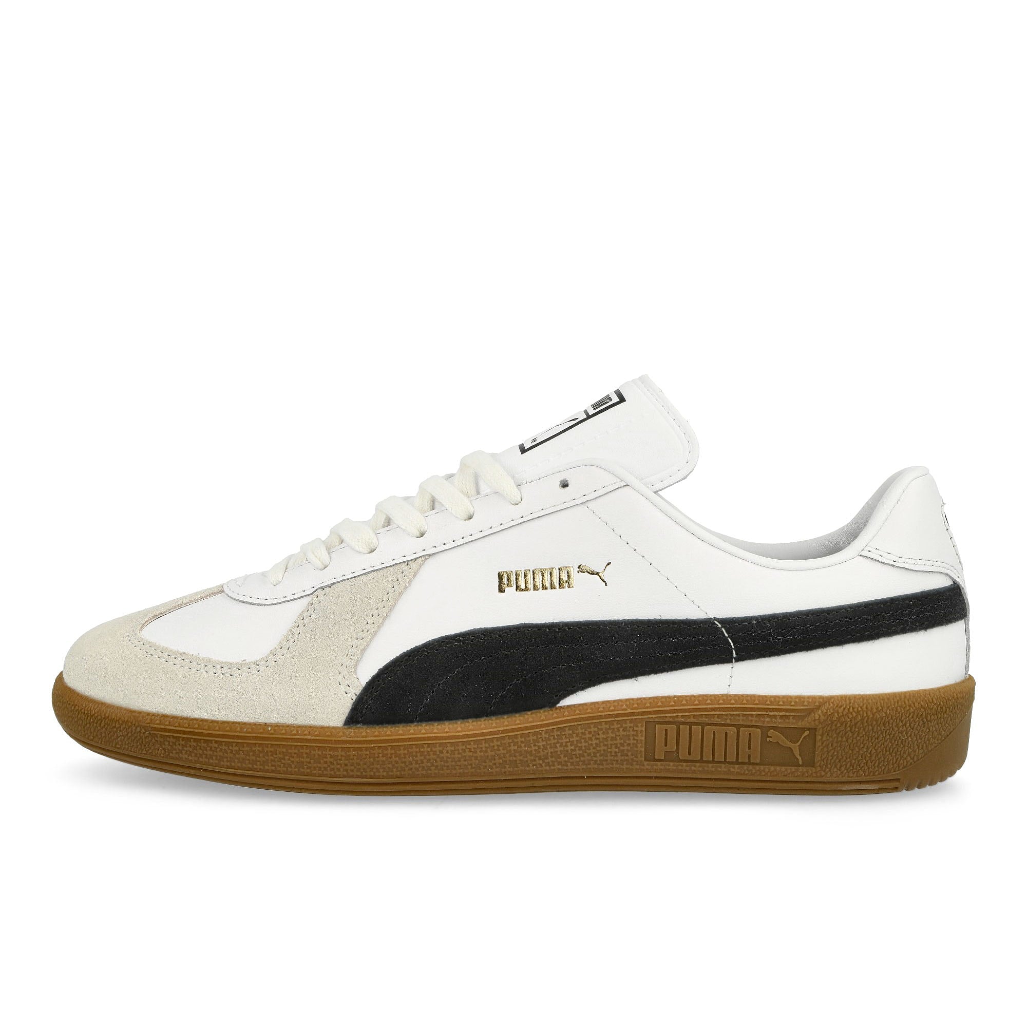 Puma Army Trainer Puma White - Puma Black - Gum Low Top Sneakers 386607 21 | Overkill