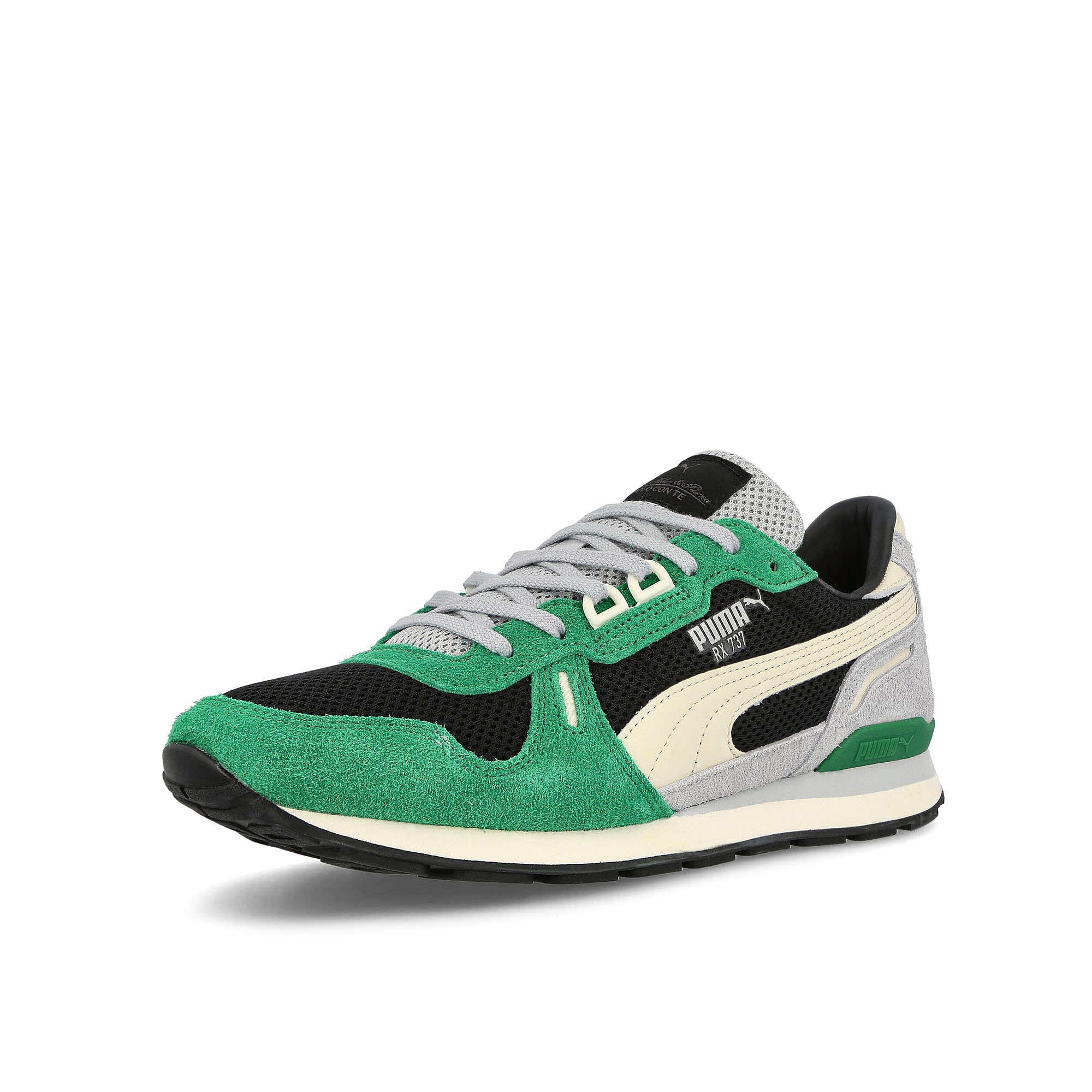 Puma A.C. Milan x Puma RX 737 Amazon Green - Pristine Low Top Sneakers Close Up | Overkill