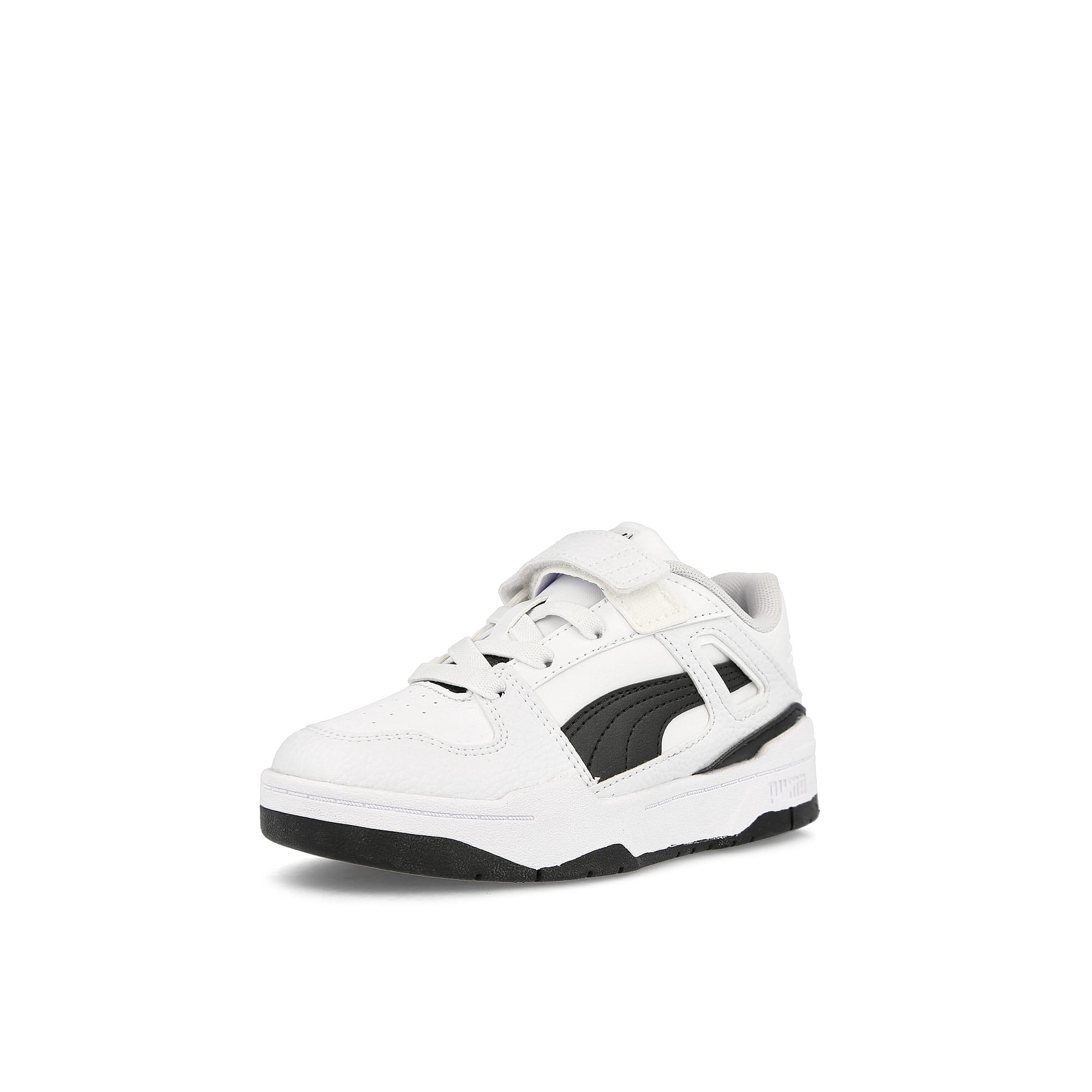 Puma Slipstream Leather AC+PS Puma White - Puma Black Low Top Sneakers Close Up | Overkill