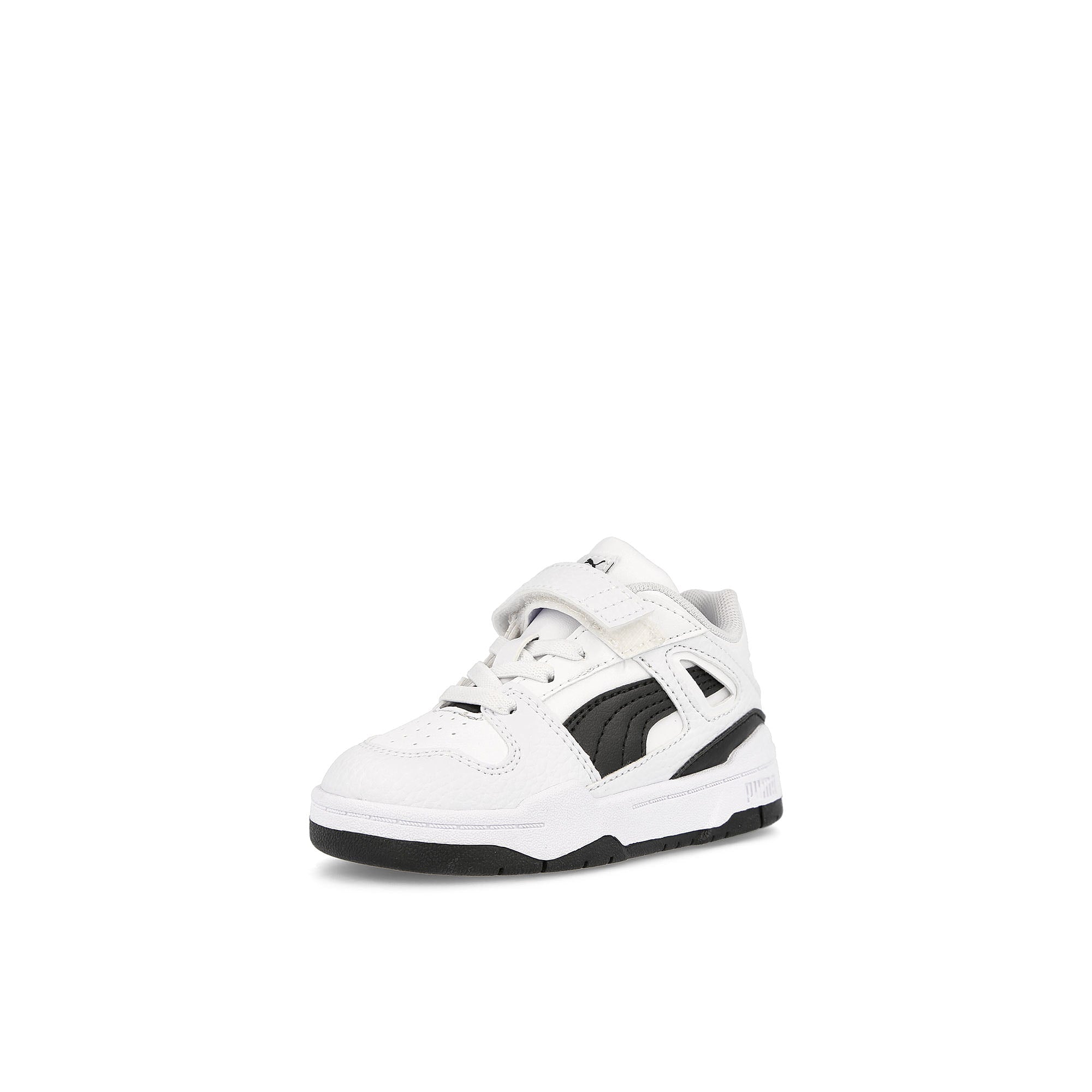 Puma Slipstream Leather AC+Infants Puma White - Puma Black Low Top Sneakers Close Up | Overkill