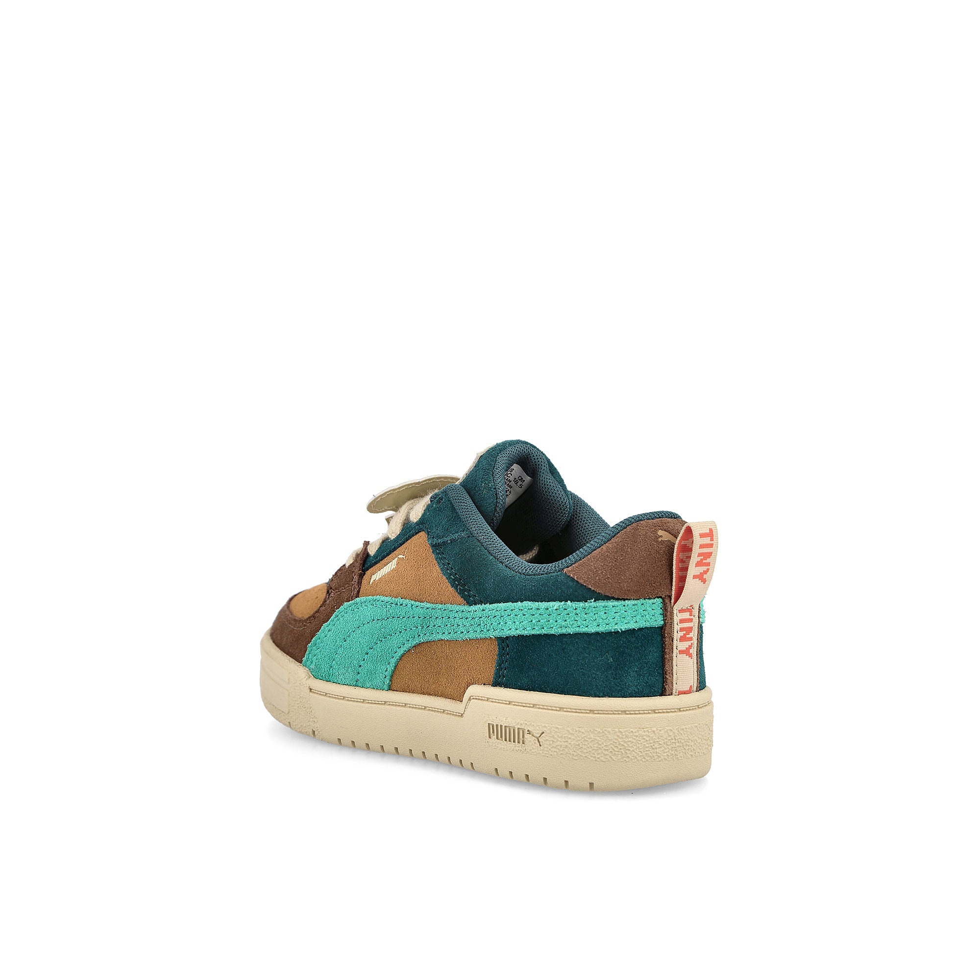 Puma Tinycottons x Puma CA Pro Block PS Desert Tan - Intense Red - Green Sneakers Material | Overkill