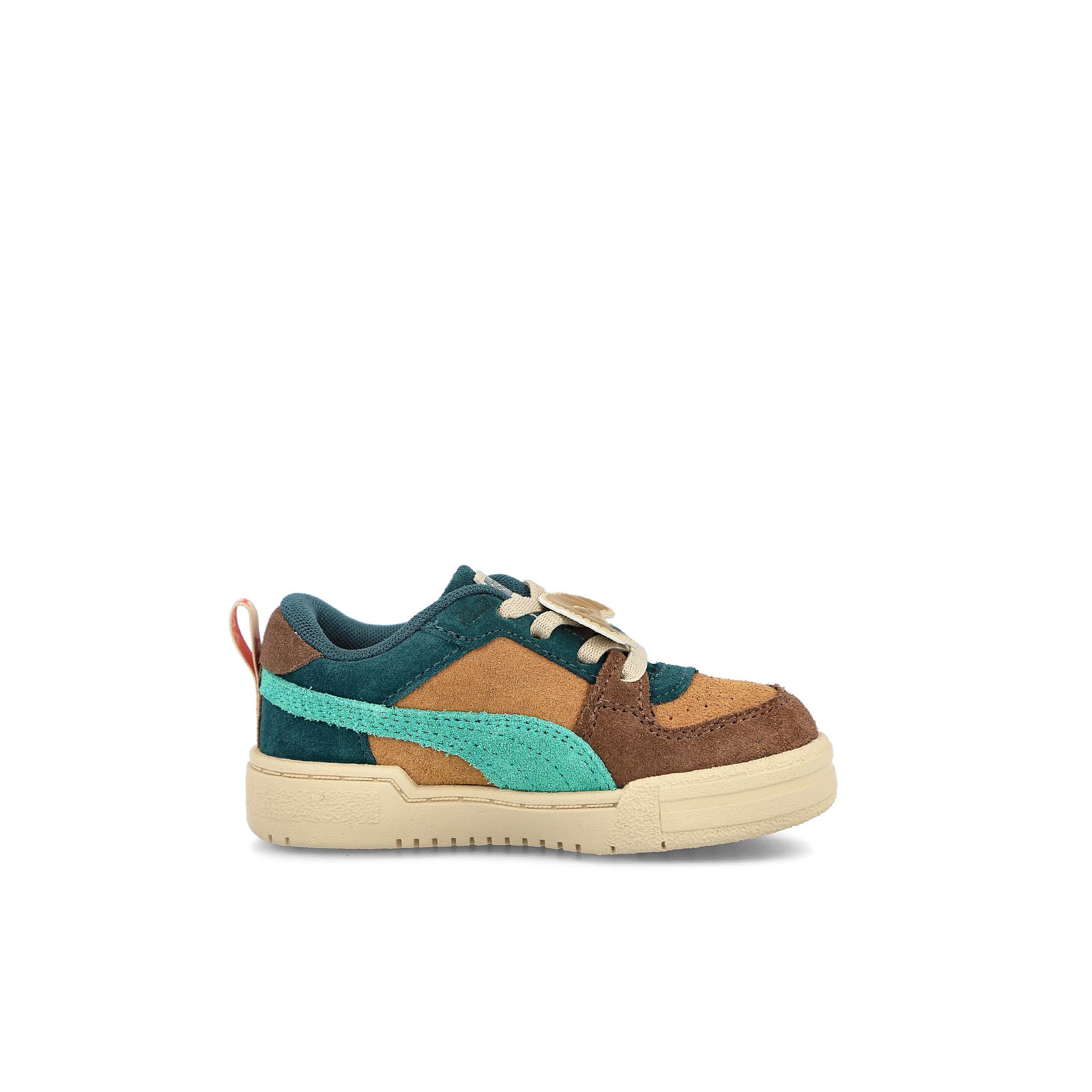 Puma CA Pro Block AC Infants Desert Tan - Intense Red - Green Low Top Sneakers Silhouette | Overkill