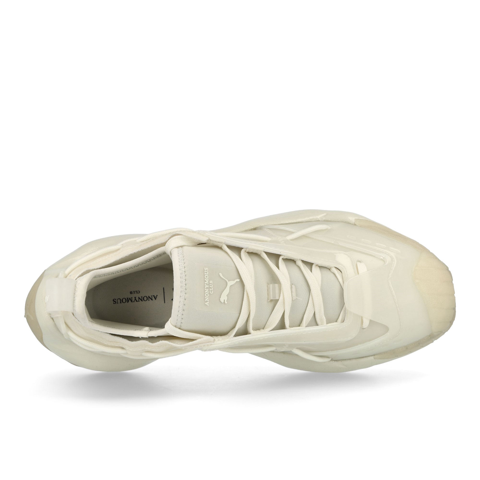 Puma Plexus Vinyl Warm White Low Top Sneakers Detail View 1 | Overkill