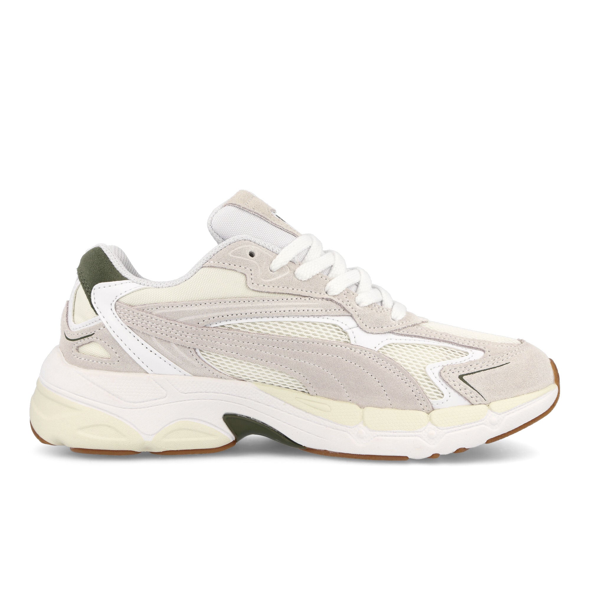 Puma Teveris Nitro Puma White - Green Moss Low Top Sneakers Silhouette | Overkill