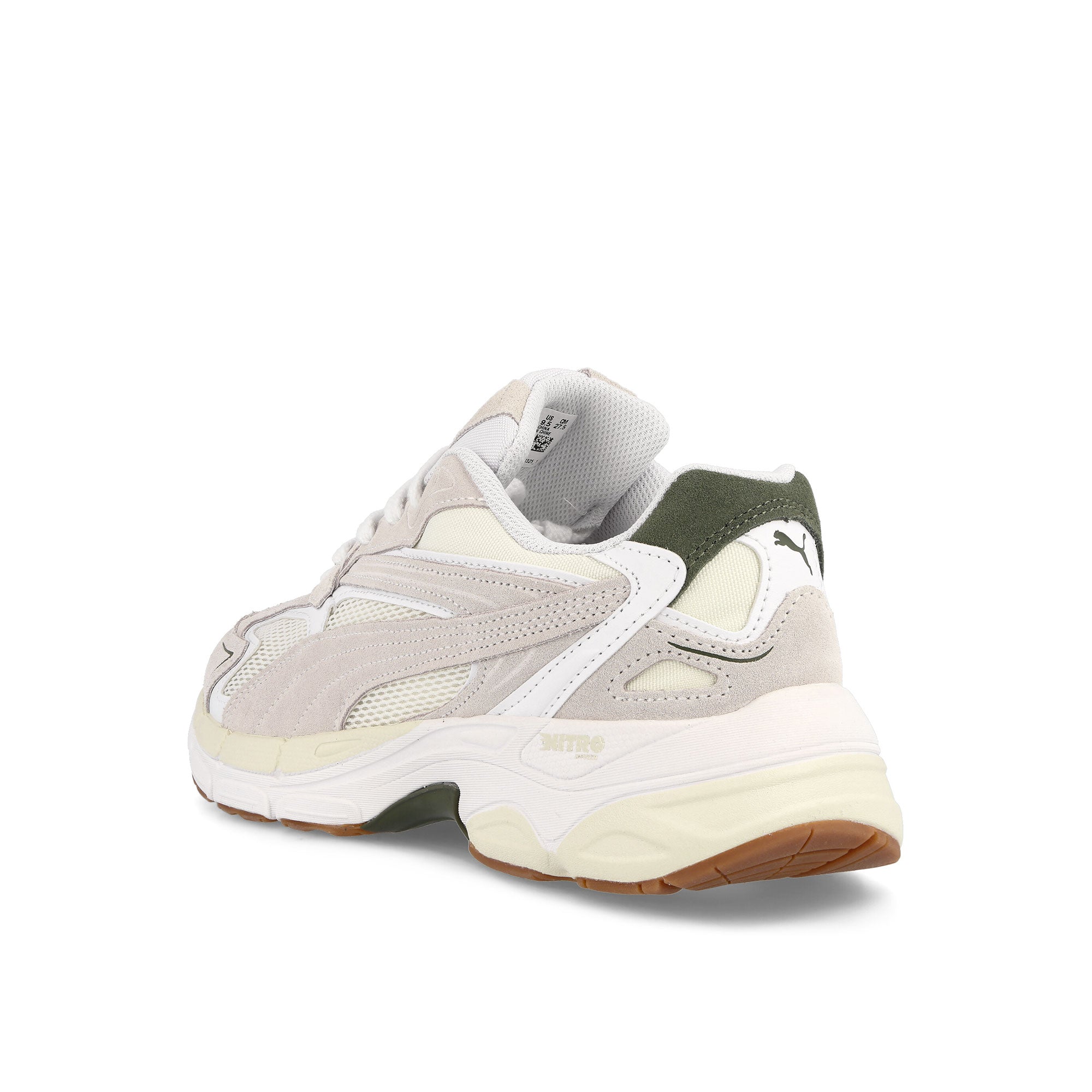Puma Teveris Nitro Puma White - Green Moss Low Top Sneakers Material | Overkill