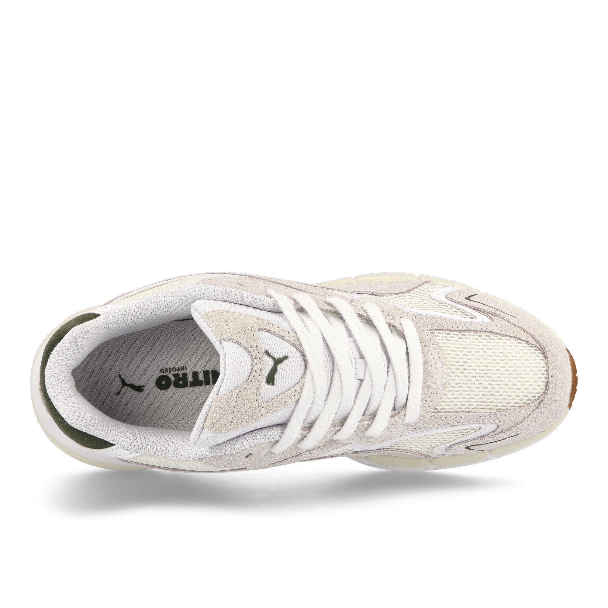 Puma Teveris Nitro Puma White - Green Moss Low Top Sneakers Detailfoto | Overkill