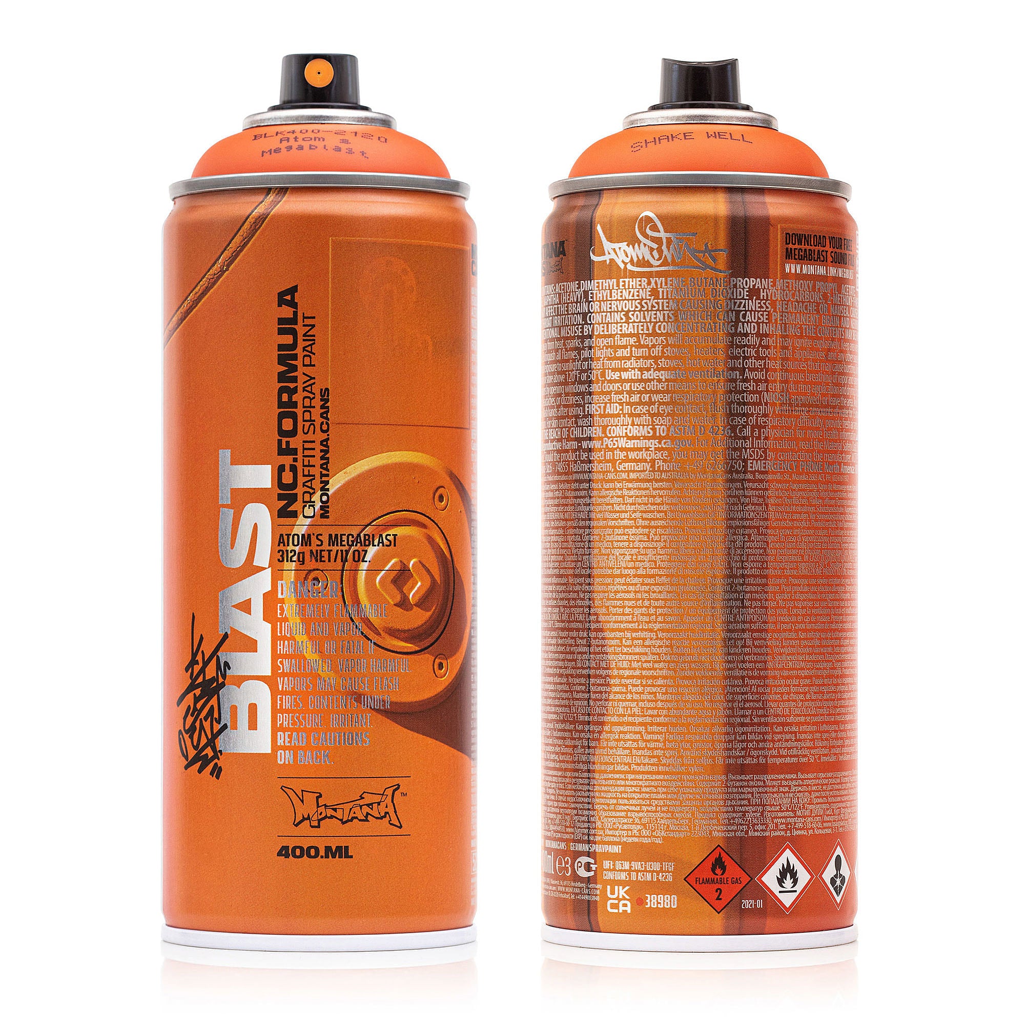 Montana black nc 400 ml ltd. artist edition #20 - atom one 38980 | Overkill