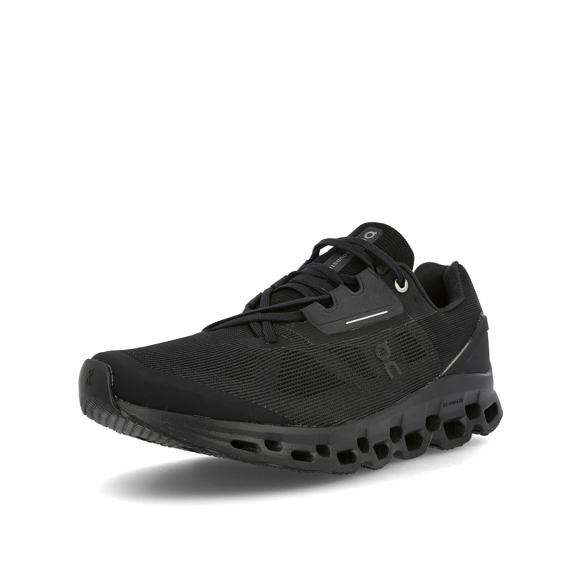 On cloudstratus Black Sneakers Close Up | Overkill