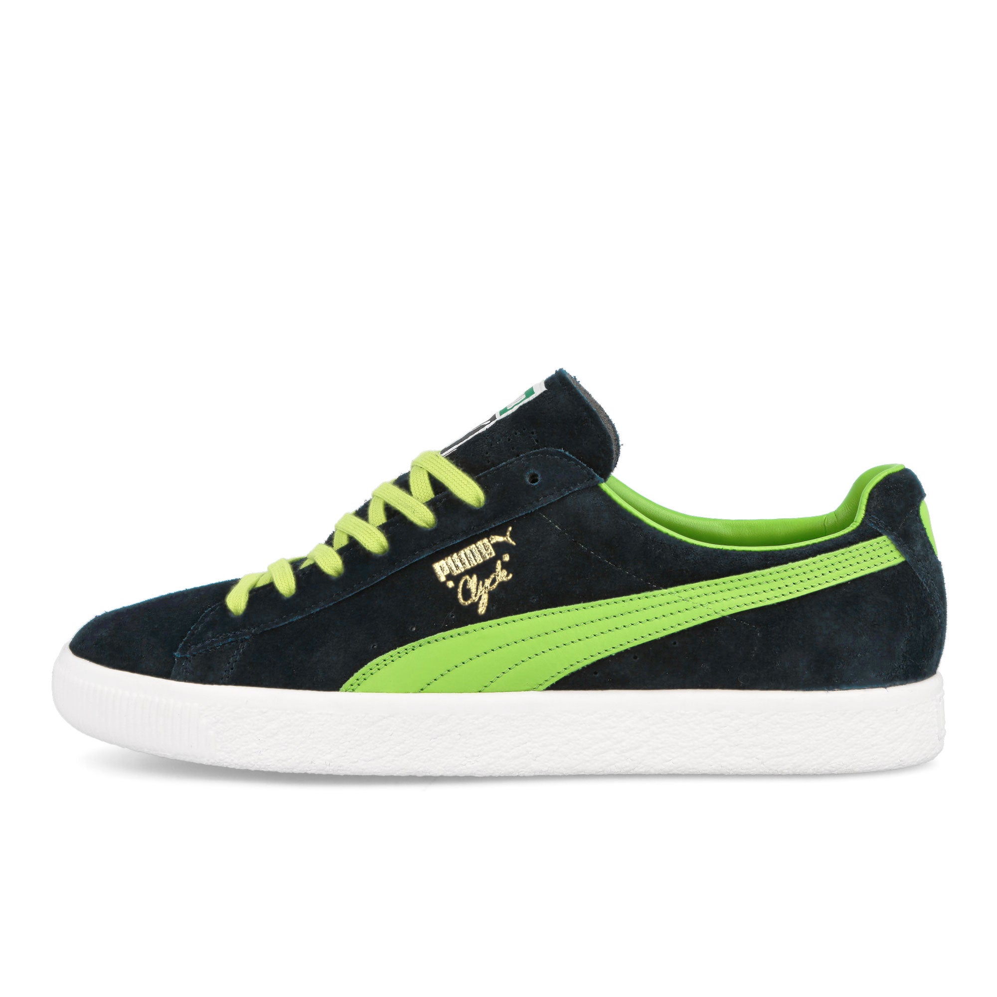 Puma Clyde Clydezilla MIJ Puma Navy - Lime Smash Low Top Sneakers 390085 02 | Overkill