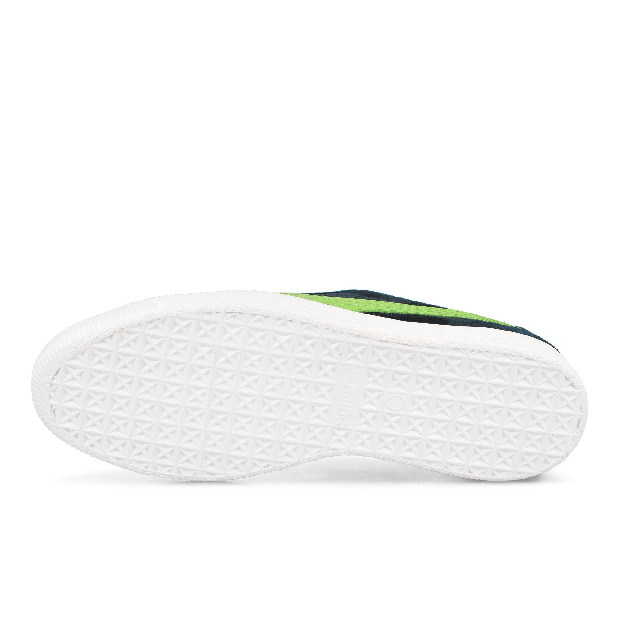 Puma Clyde Clydezilla MIJ Puma Navy - Lime Smash Low Top Sneakers Detail View 1 | Overkill