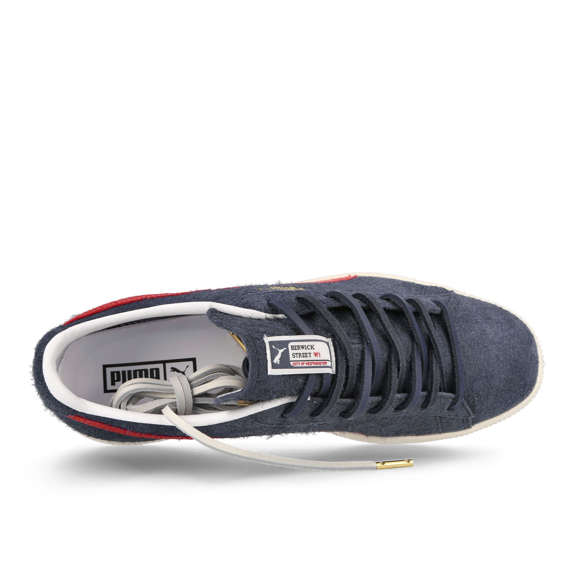 Puma Clyde Soho LONDON Frosted Ivory - New Navy Low Top Sneakers Detailfoto | Overkill