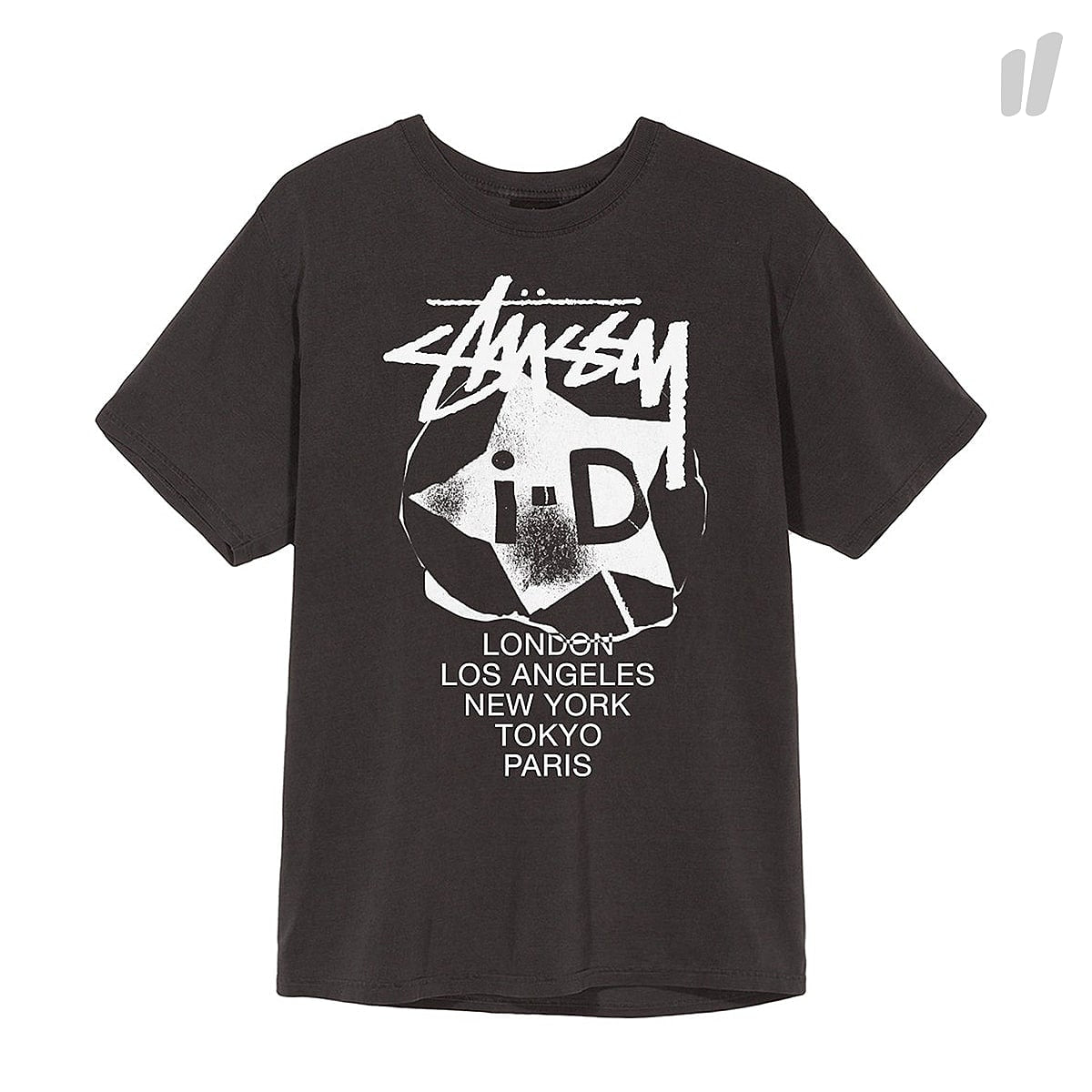 Stussy Pigment Dyed International Tee Black T-Shirts | Overkill