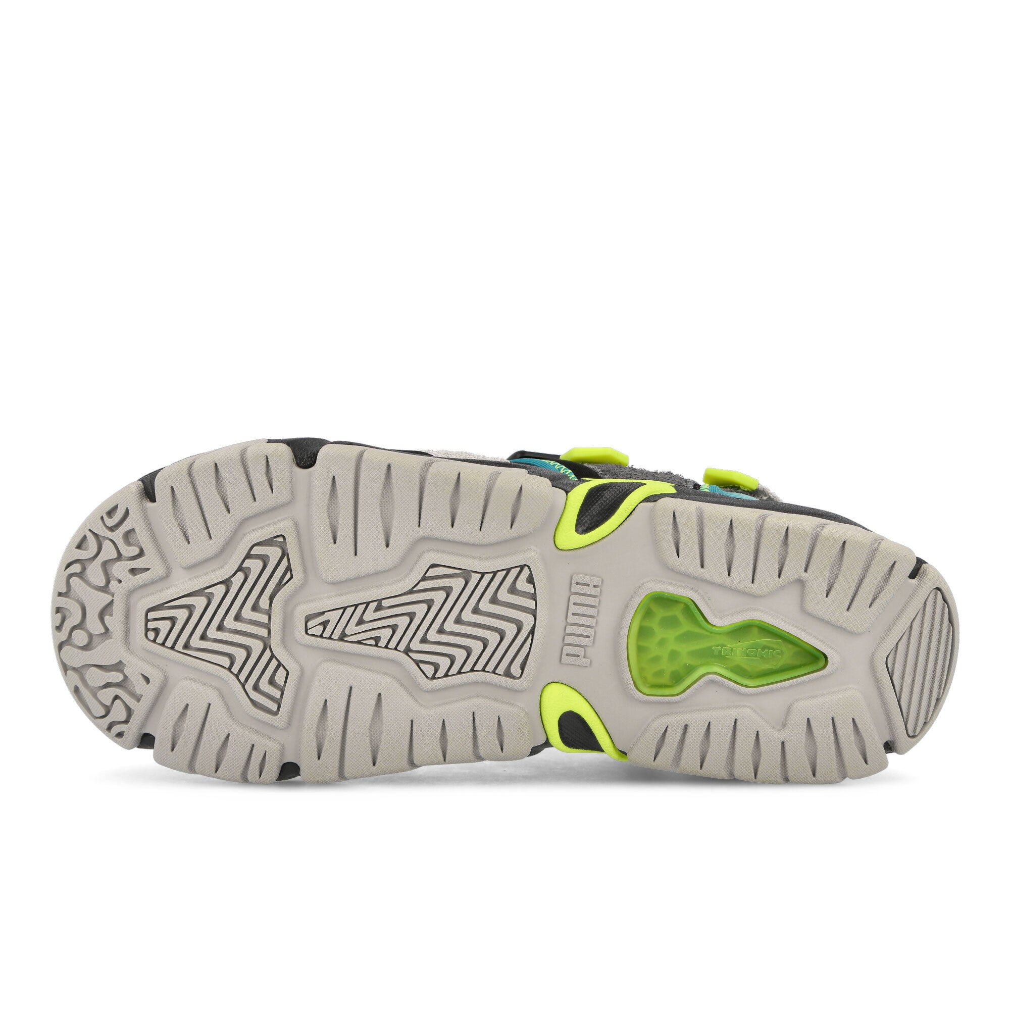 Puma PAM x Puma TS - 01 Puma Black - Lime Squeeze Slides, Sandals & Slippers Detail View 1 | Overkill