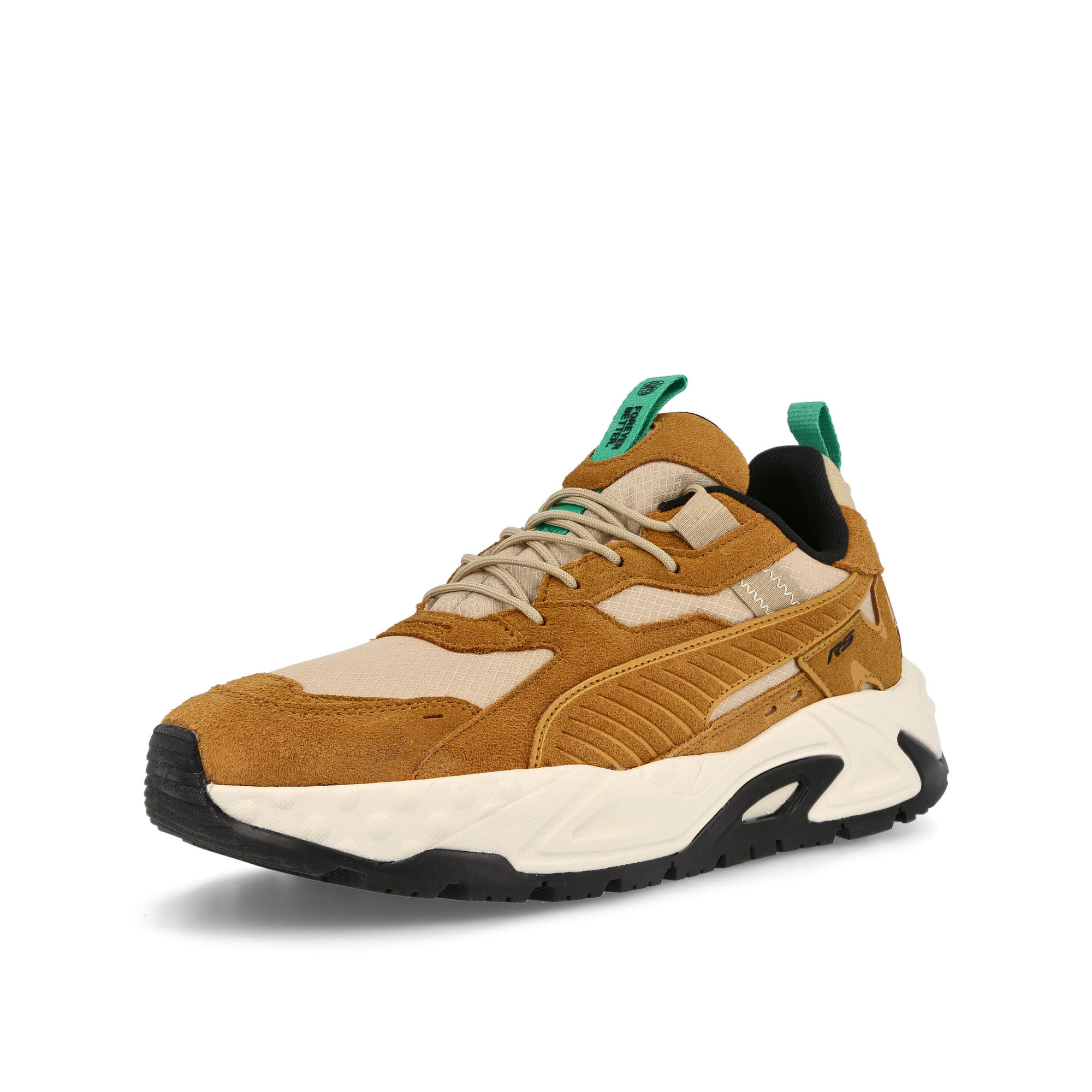Puma RS-Track Outdoor Granola - Desert Tan Low Top Sneakers Close Up | Overkill