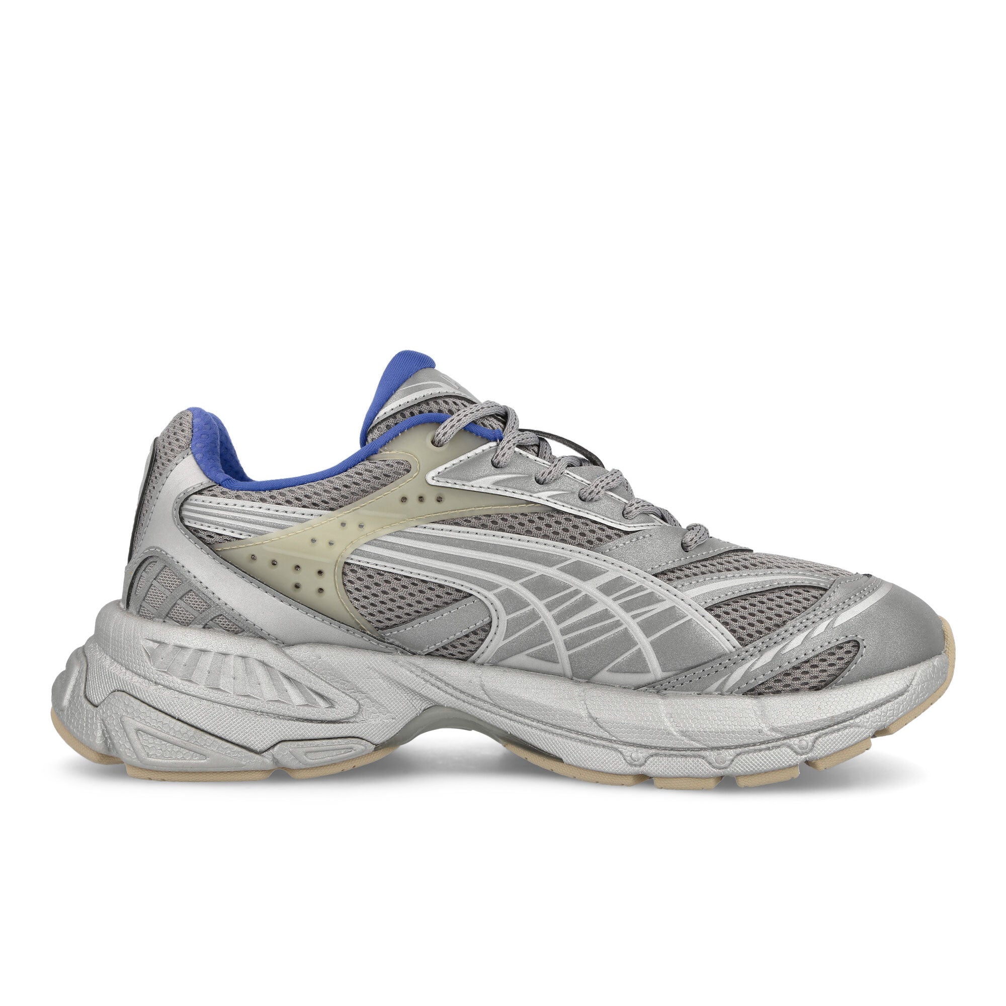 Puma Velophasis Bionic Matte Silver-Royal Sapphire Low Top Sneakers Silhouette | Overkill