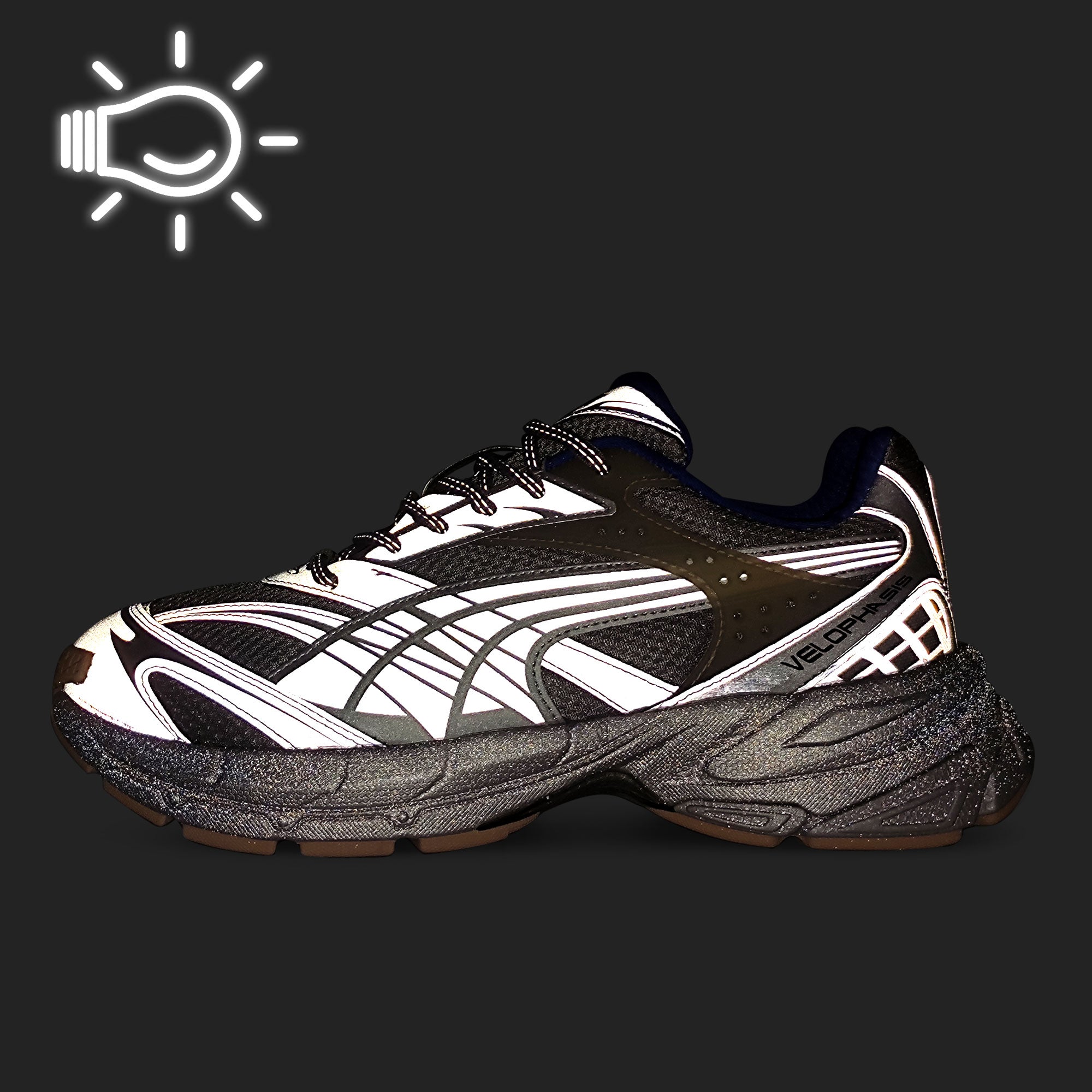 Puma Velophasis Bionic Matte Silver-Royal Sapphire Low Top Sneakers Detail View 2 | Overkill
