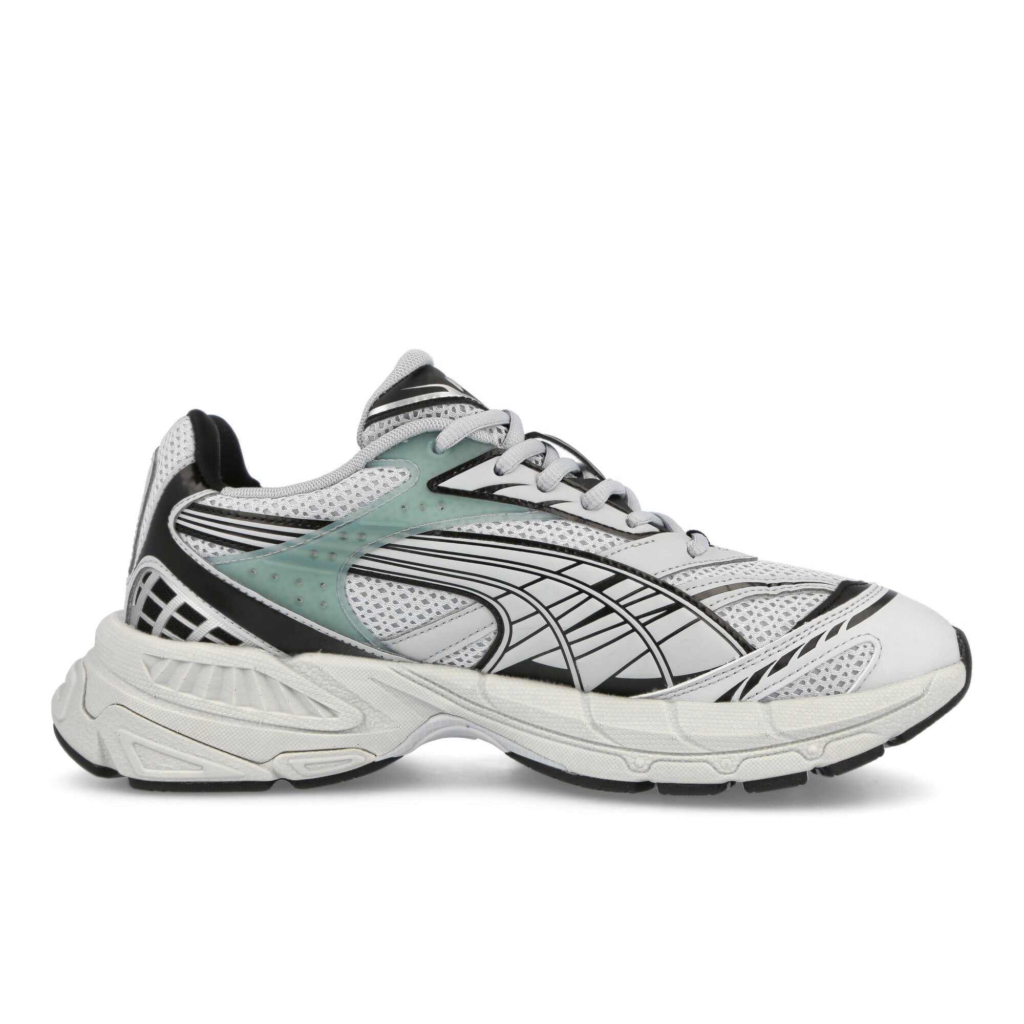 Puma Velophasis Technisch Platinum Gray - Puma Black Low Top Sneakers Silhouette | Overkill