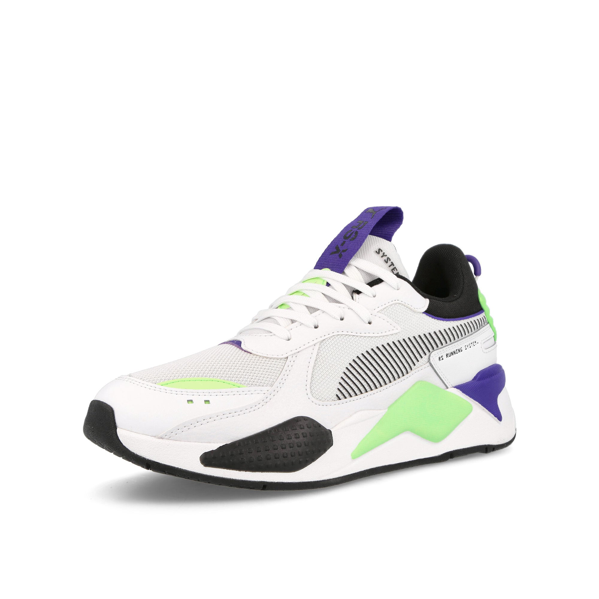 Puma RS-X Geek White Low Top Sneakers Close Up | Overkill