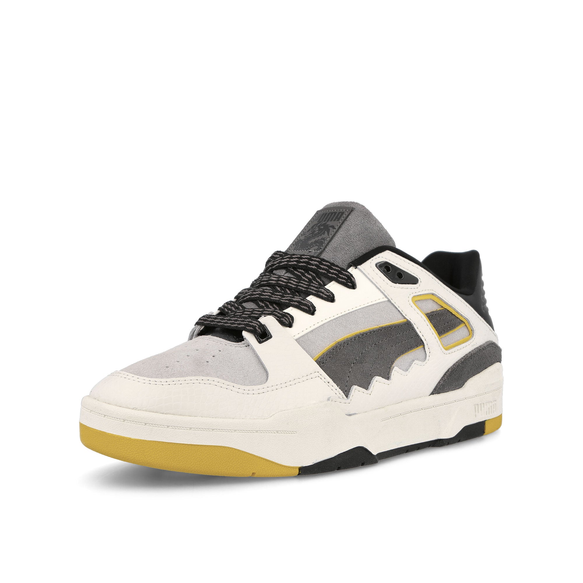 Puma STAPLE x Puma Slipstream Warm White - Cool Light Gray Sneakers Close Up | Overkill