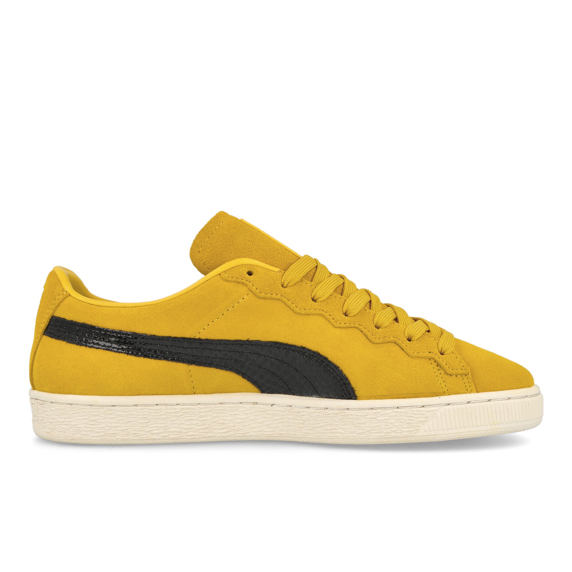 Puma STAPLE x Puma Suede Yellow / White / Black Sneakers Silhouette | Overkill