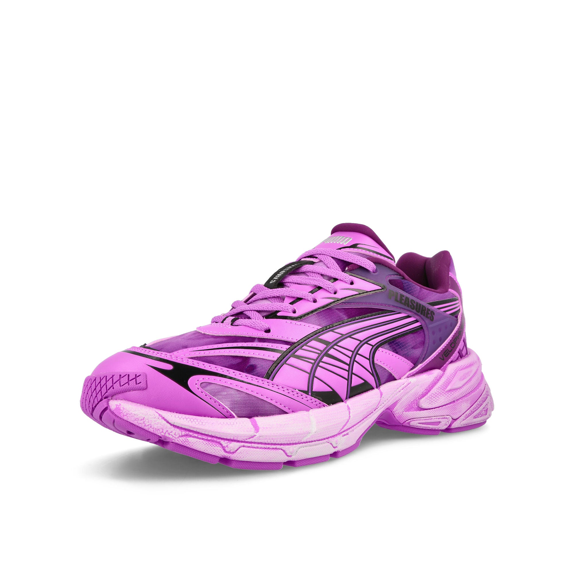 Puma Velophasis Overdye Grape Wine - Mauve Pop Low Top Sneakers Close Up | Overkill