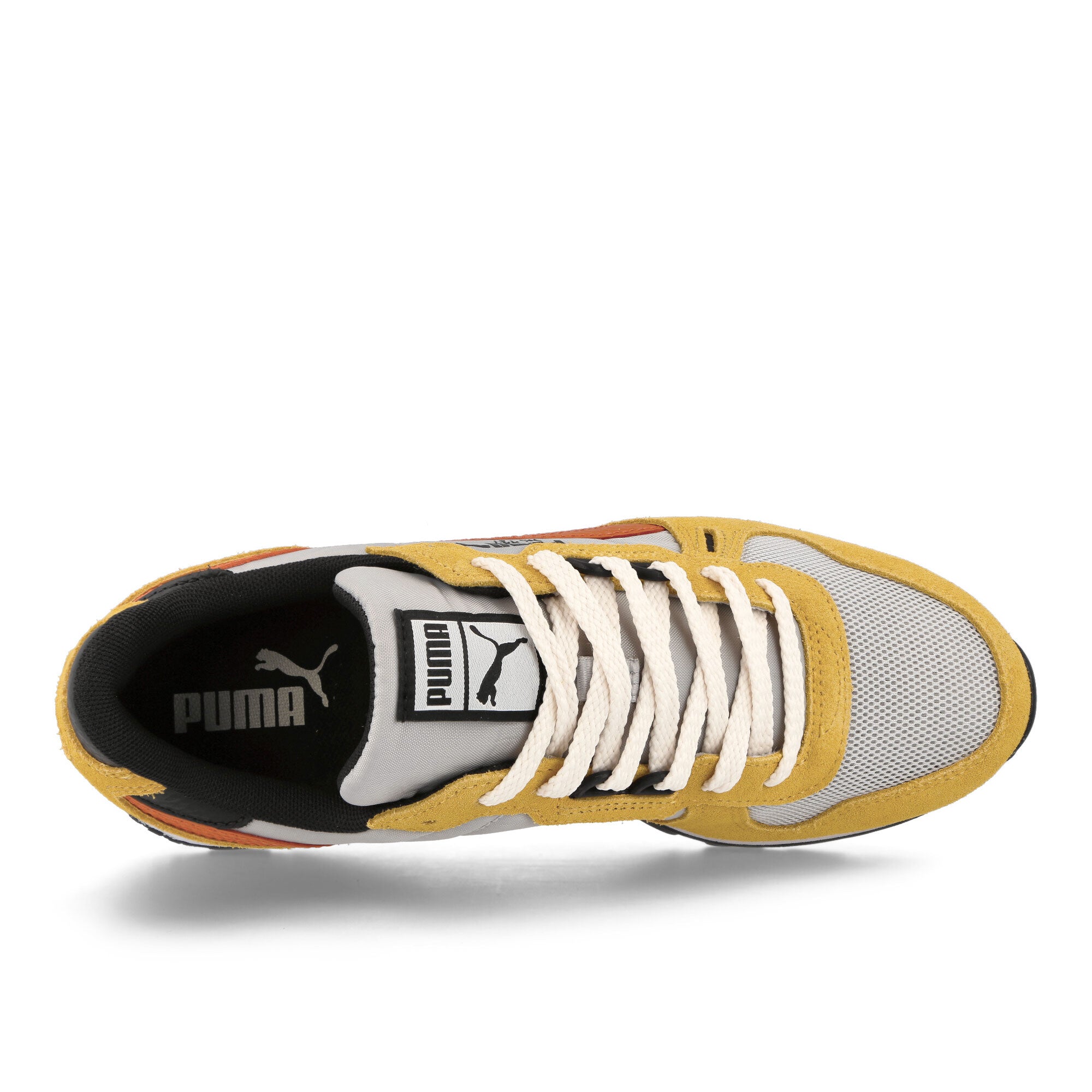 Puma RX 737 Cool Light Gray - Mustard Seed Low Top Sneakers Detailfoto | Overkill