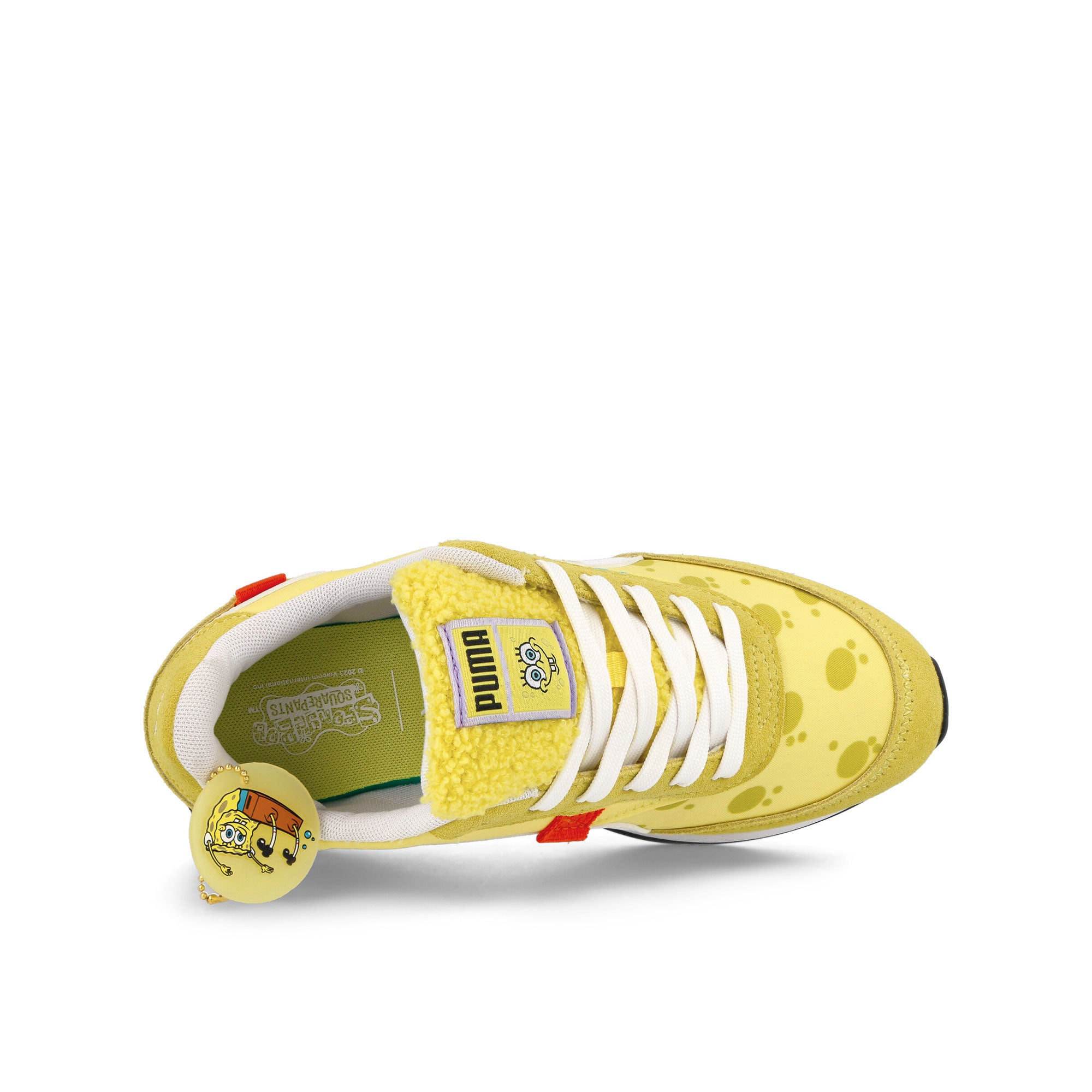 Puma Future Rider Spongebob Jr Lucent Yellow - Puma White Low Top Sneakers Detailfoto | Overkill