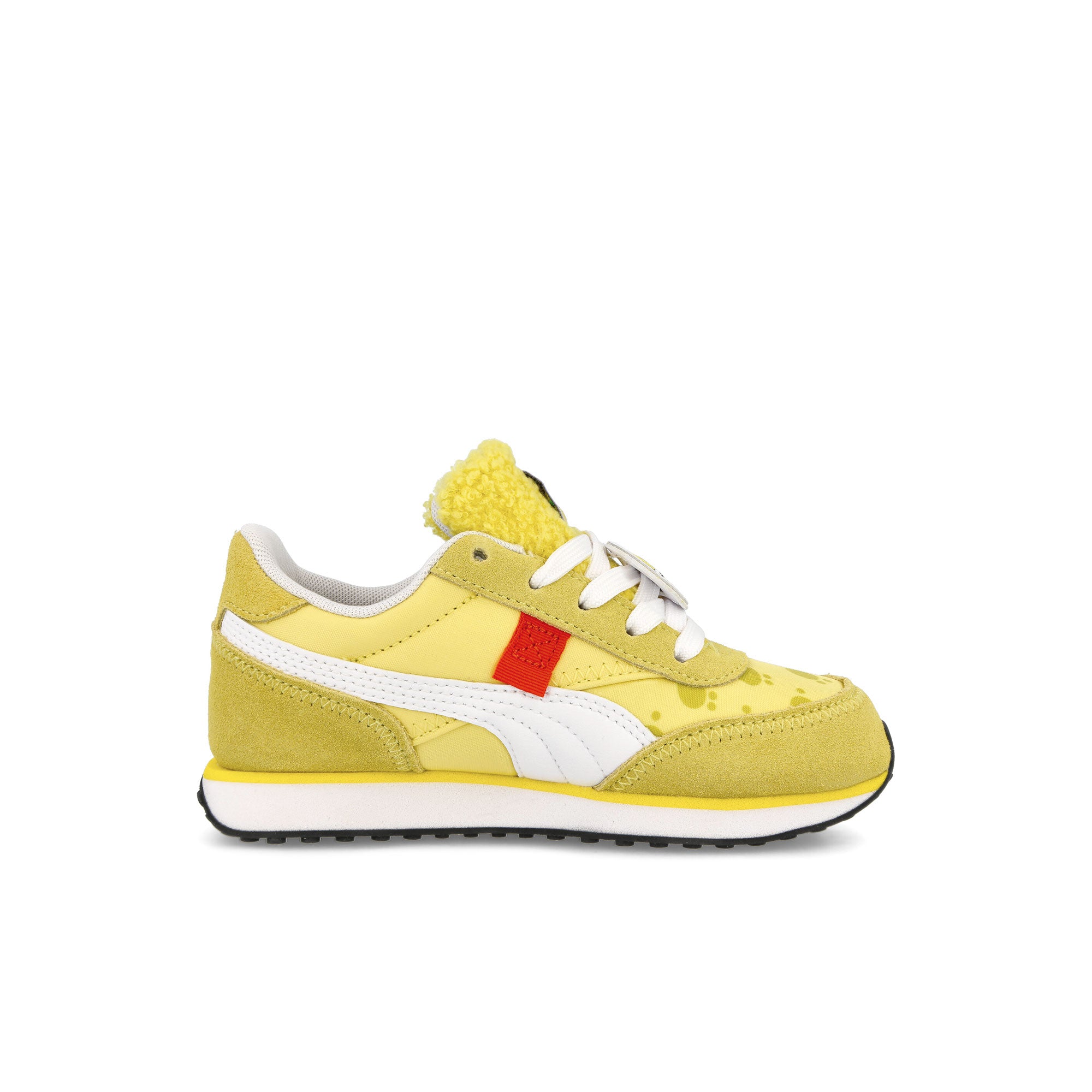 Puma Future Rider Spongebob PS Lucent Yellow - Puma White Low Top Sneakers Silhouette | Overkill