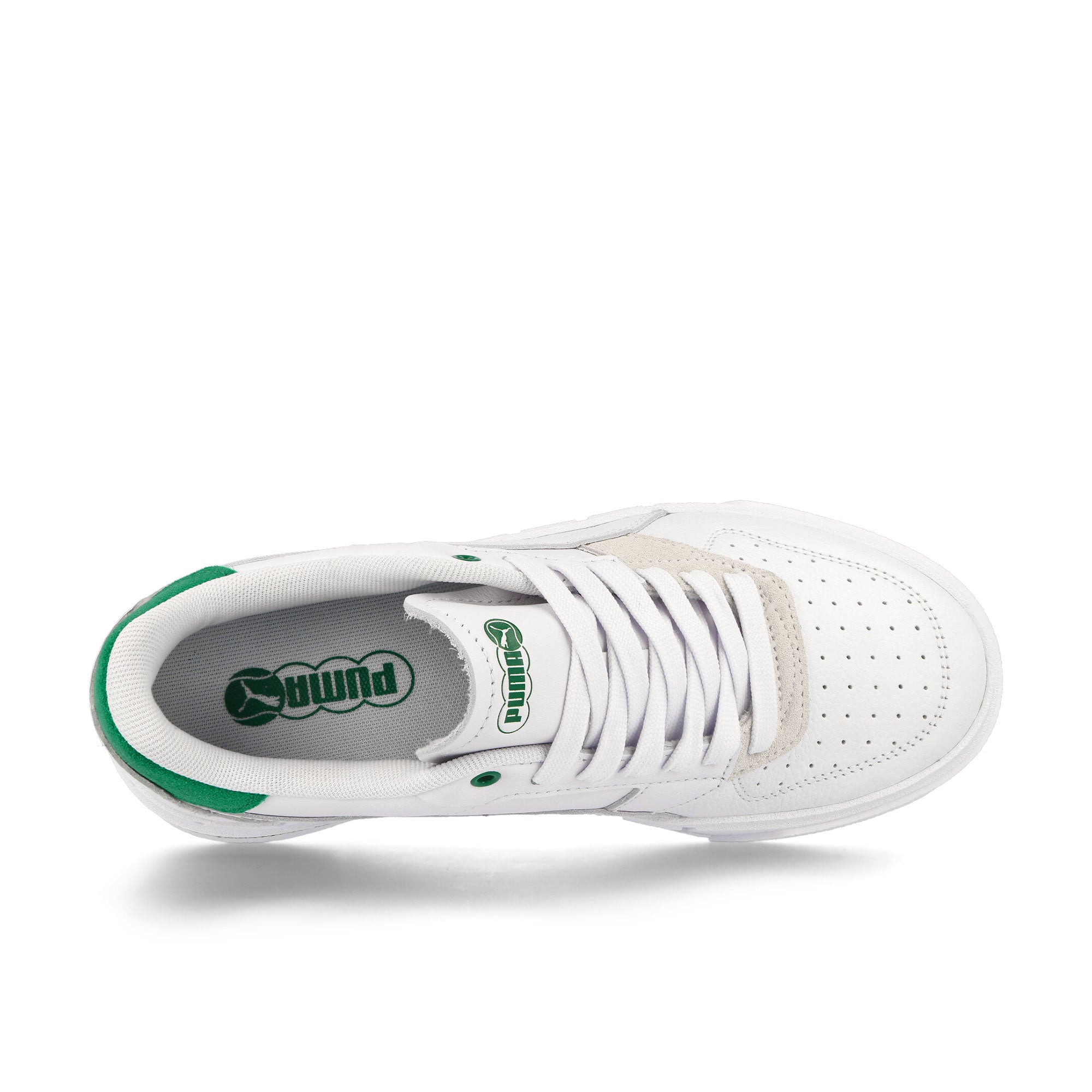 Puma Wmns Cali Court Match Puma White - Archive Green Low Top Sneakers Detailfoto | Overkill