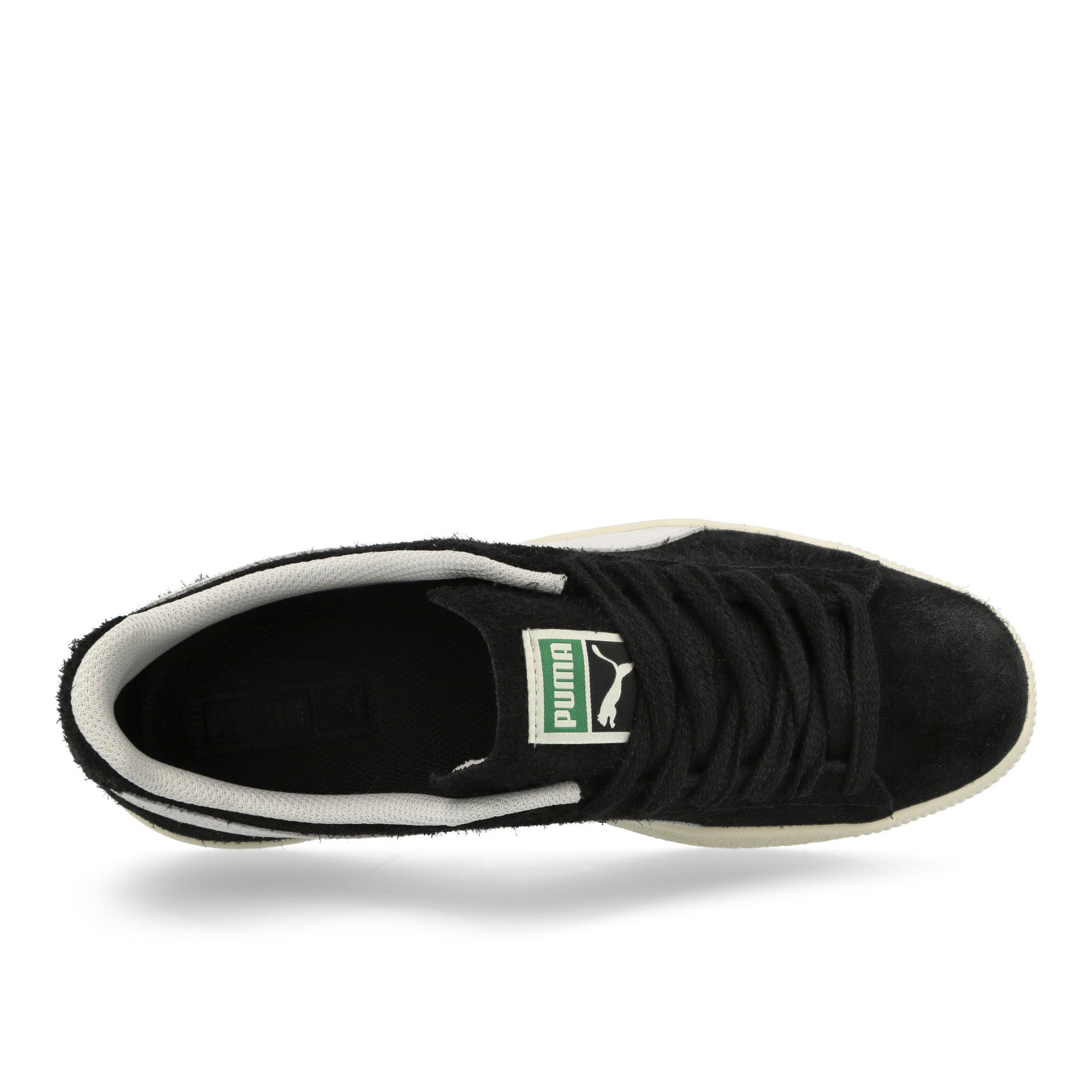 Puma Clyde Hairy Suede Puma Black - Frosted Ivory Low Top Sneakers Detailfoto | Overkill