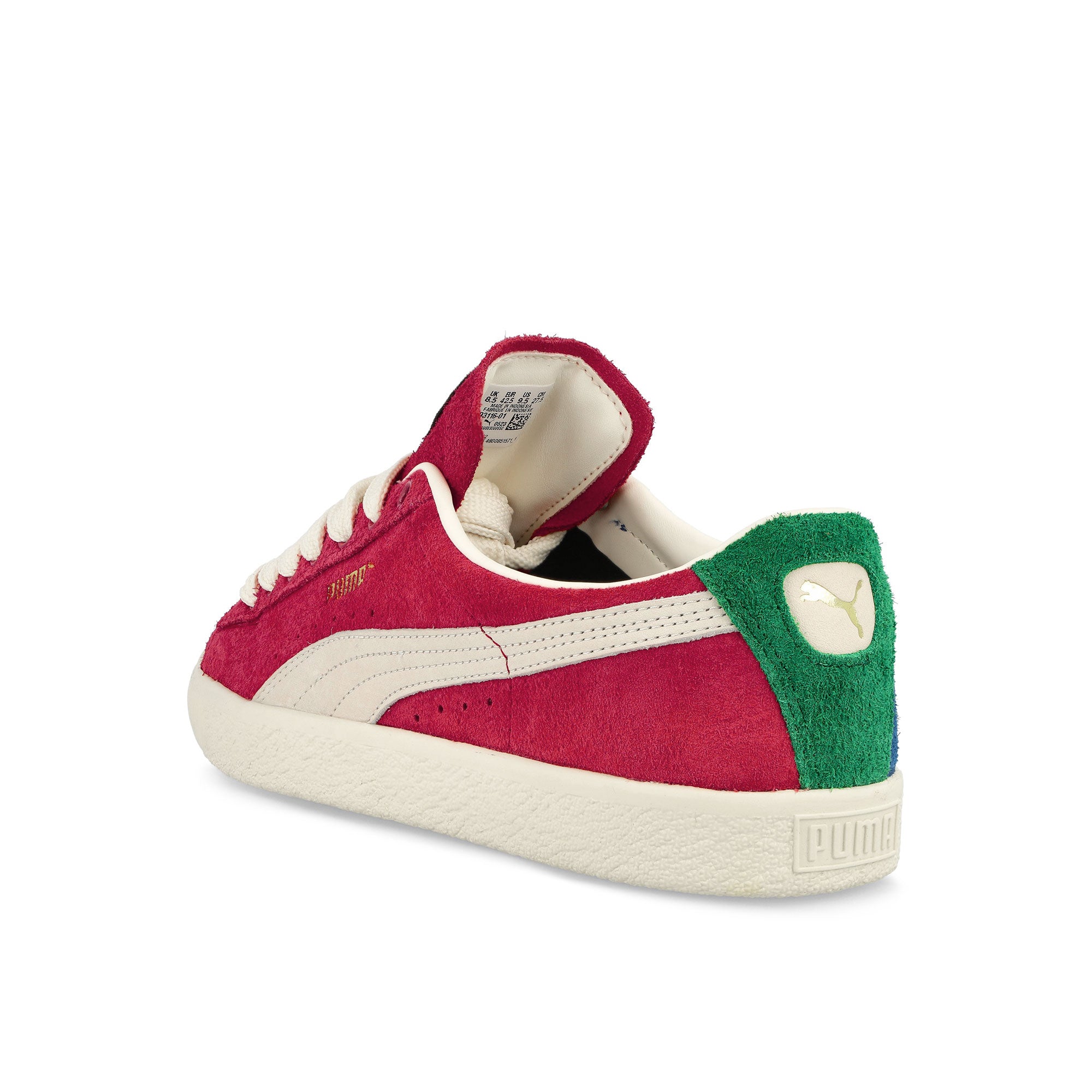 Puma Suede VTG Origins Puma Red - Clyde Royal Low Top Sneakers Close Up | Overkill