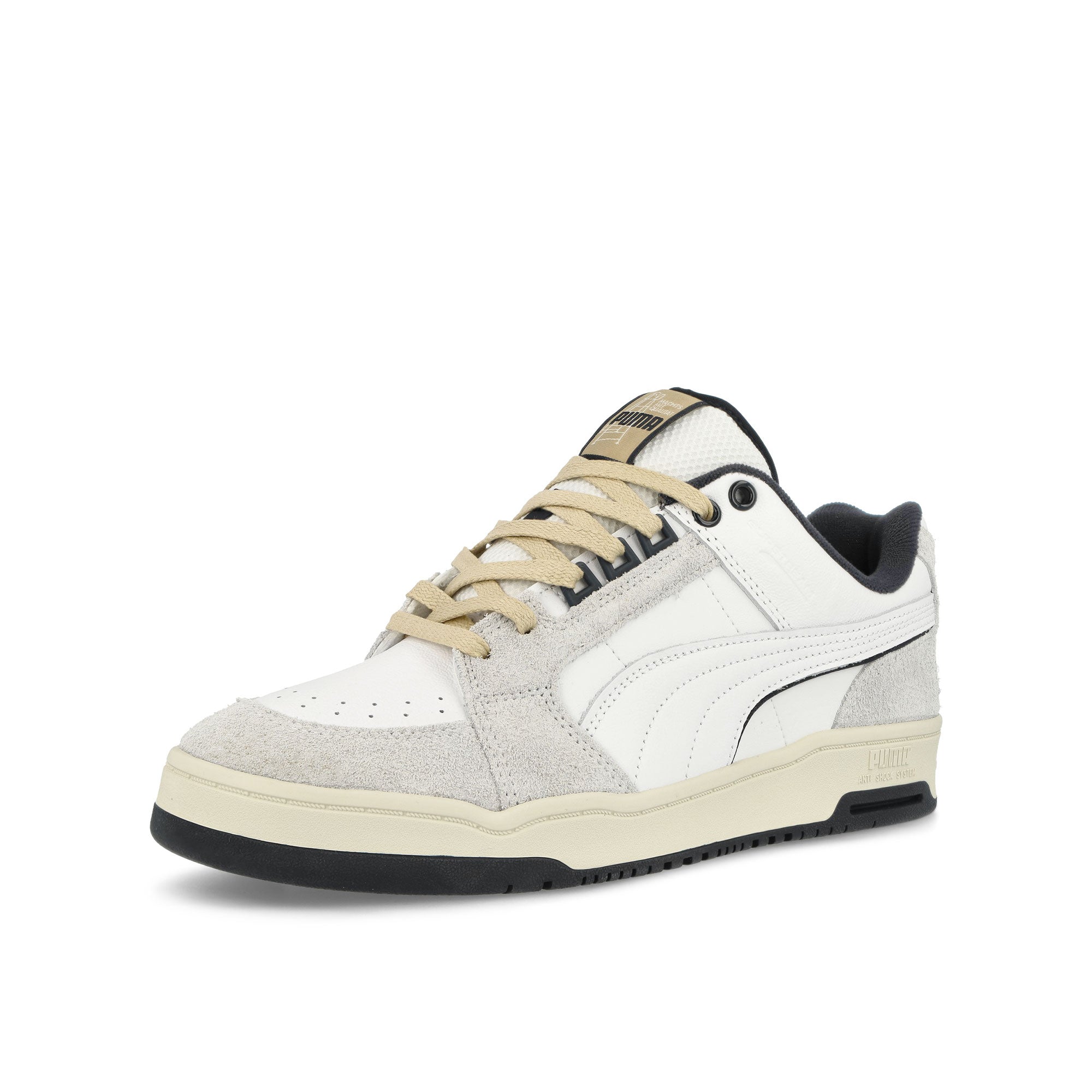 Puma Slipstream Lo Service Line Puma White - New Navy Low Top Sneakers Close Up | Overkill
