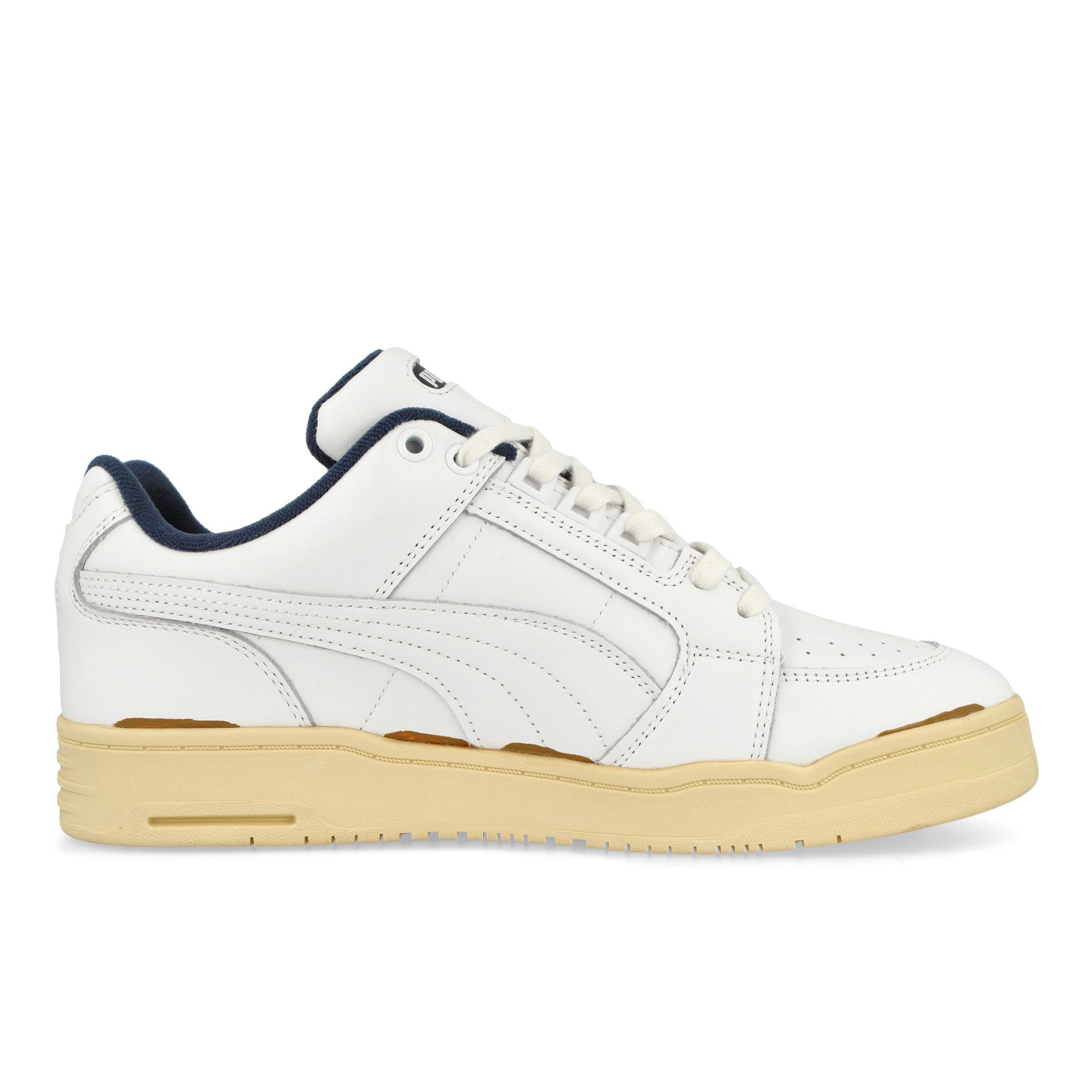 Puma Slipstream Lo Puma White - New Navy - Light Straw Low Top Sneakers Silhouette | Overkill