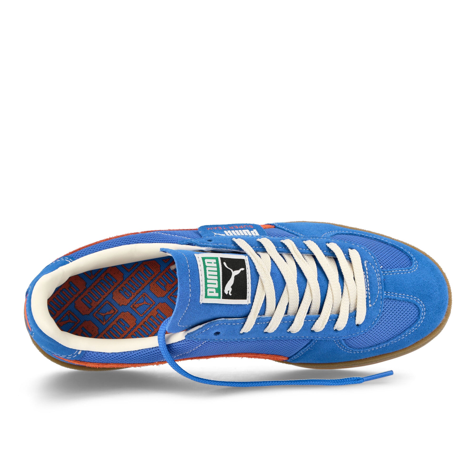 Puma Super Team Handy Ultra Blue - Rickie Orange Low Top Sneakers Detailfoto | Overkill