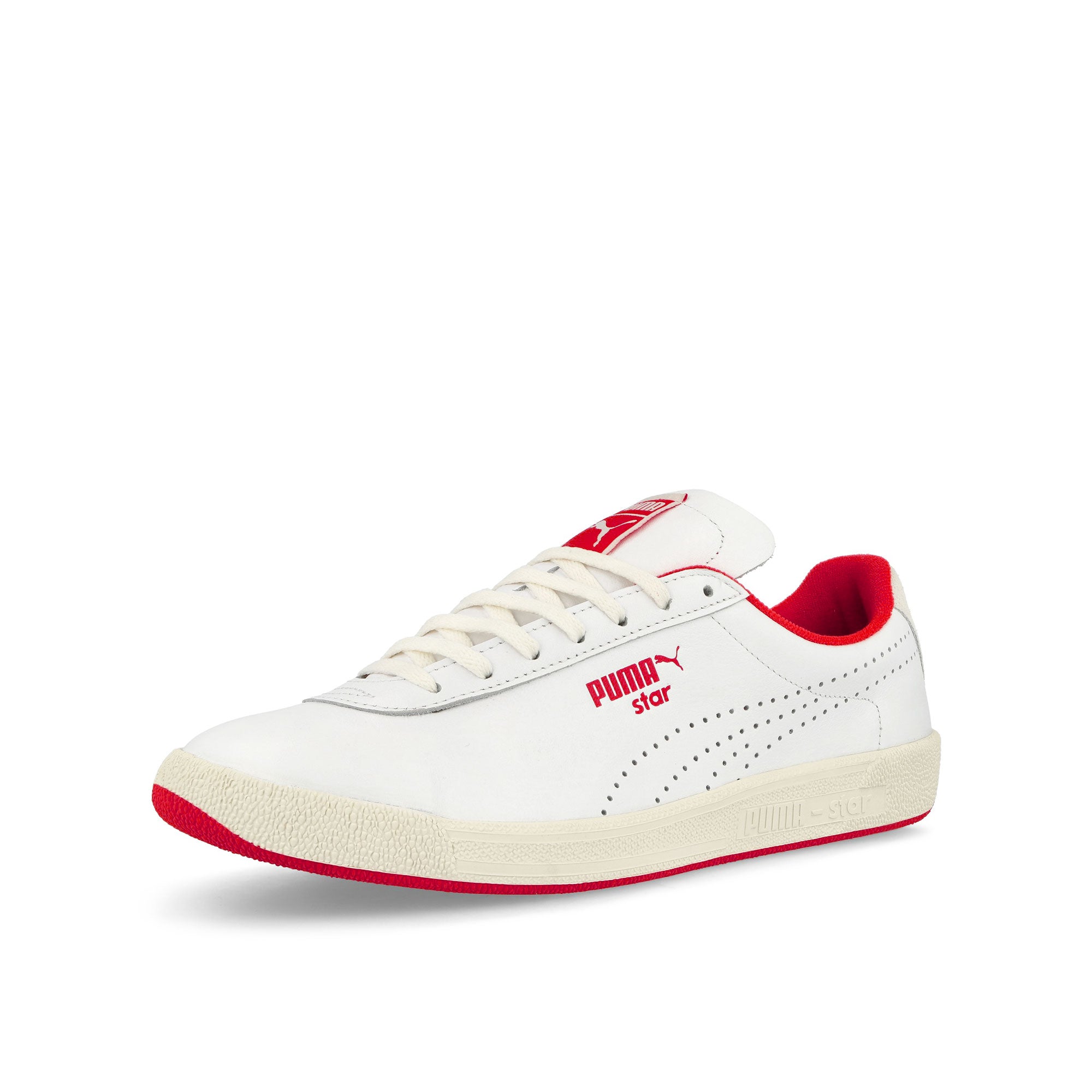 Puma Star Strawberries & Cream Puma White - For All Time Red Low Top Sneakers Close Up | Overkill