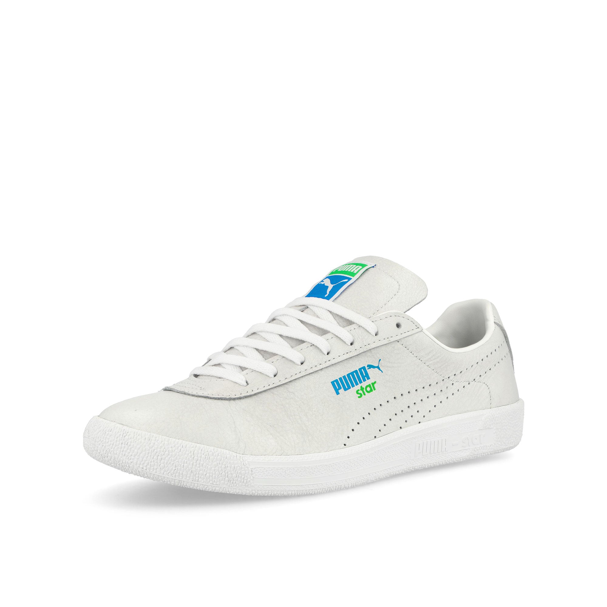 Puma Star Tennis Whites Puma White - Ultra Blue Low Top Sneakers Close Up | Overkill