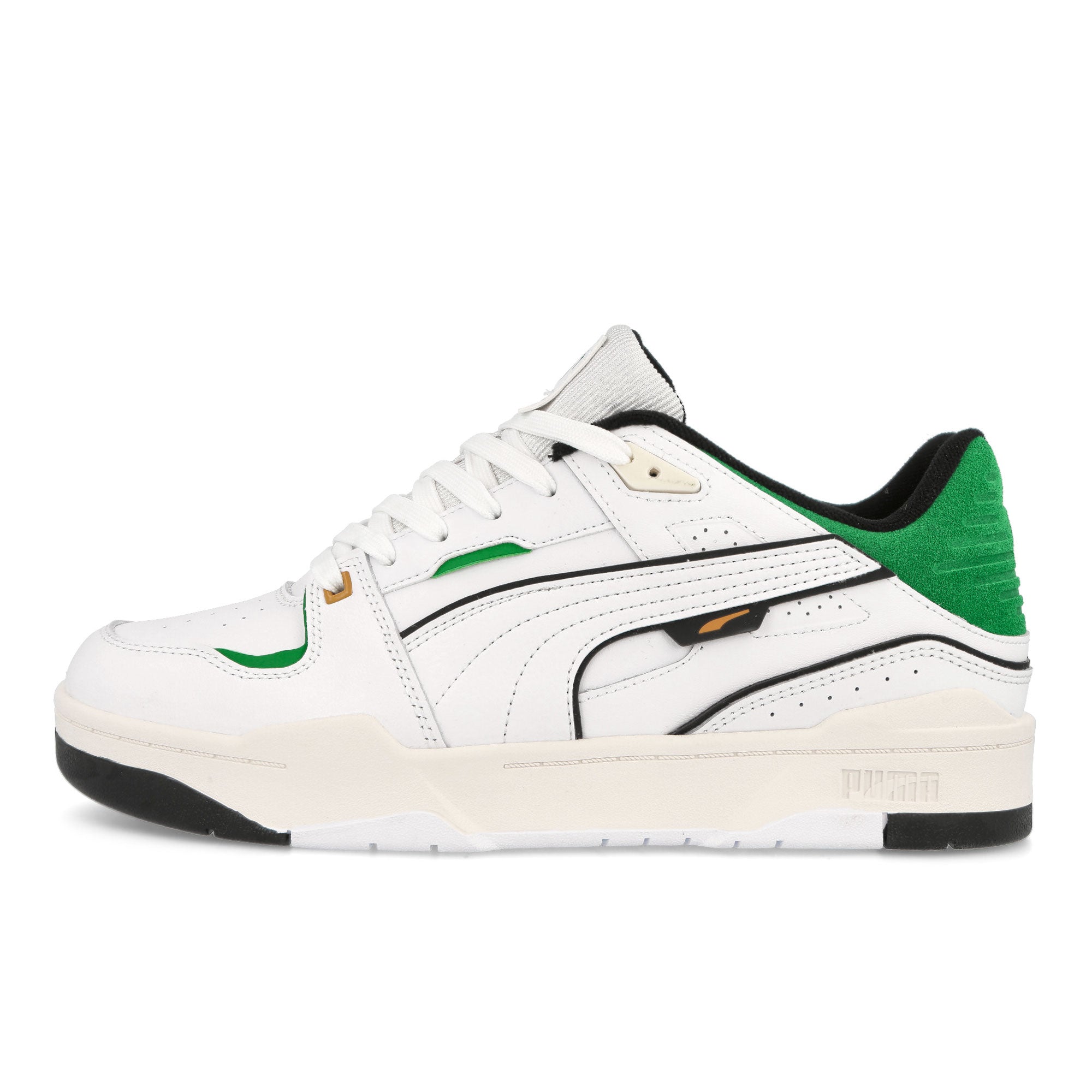 Puma Slipstream Bball Puma White - Archive Green Low Top Sneakers 393266 01 | Overkill
