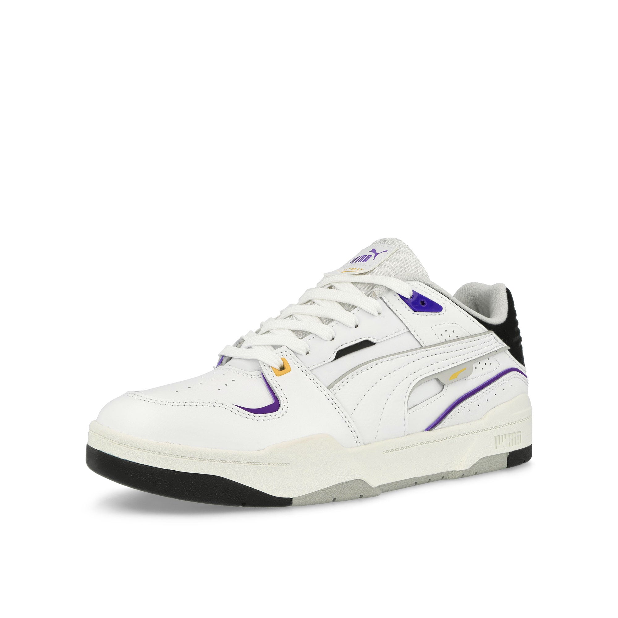 Puma Slipstream Bball Puma White - Puma Black Low Top Sneakers Close Up | Overkill