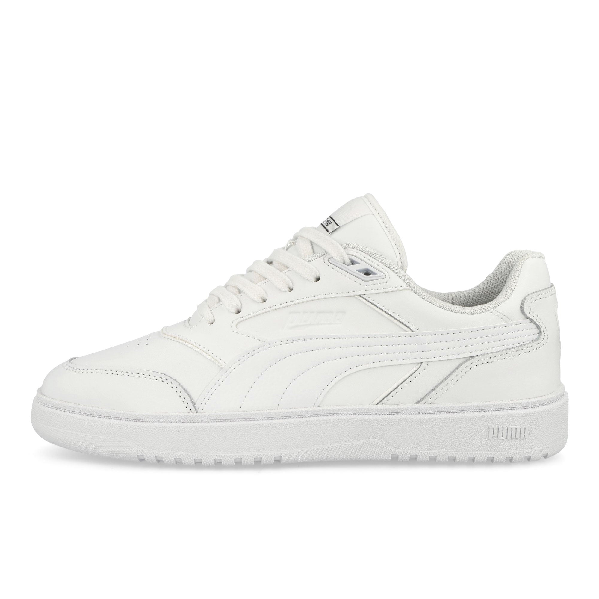 Puma Doublecourt Puma White - Cool Light Grey Low Top Sneakers 393284 01 | Overkill