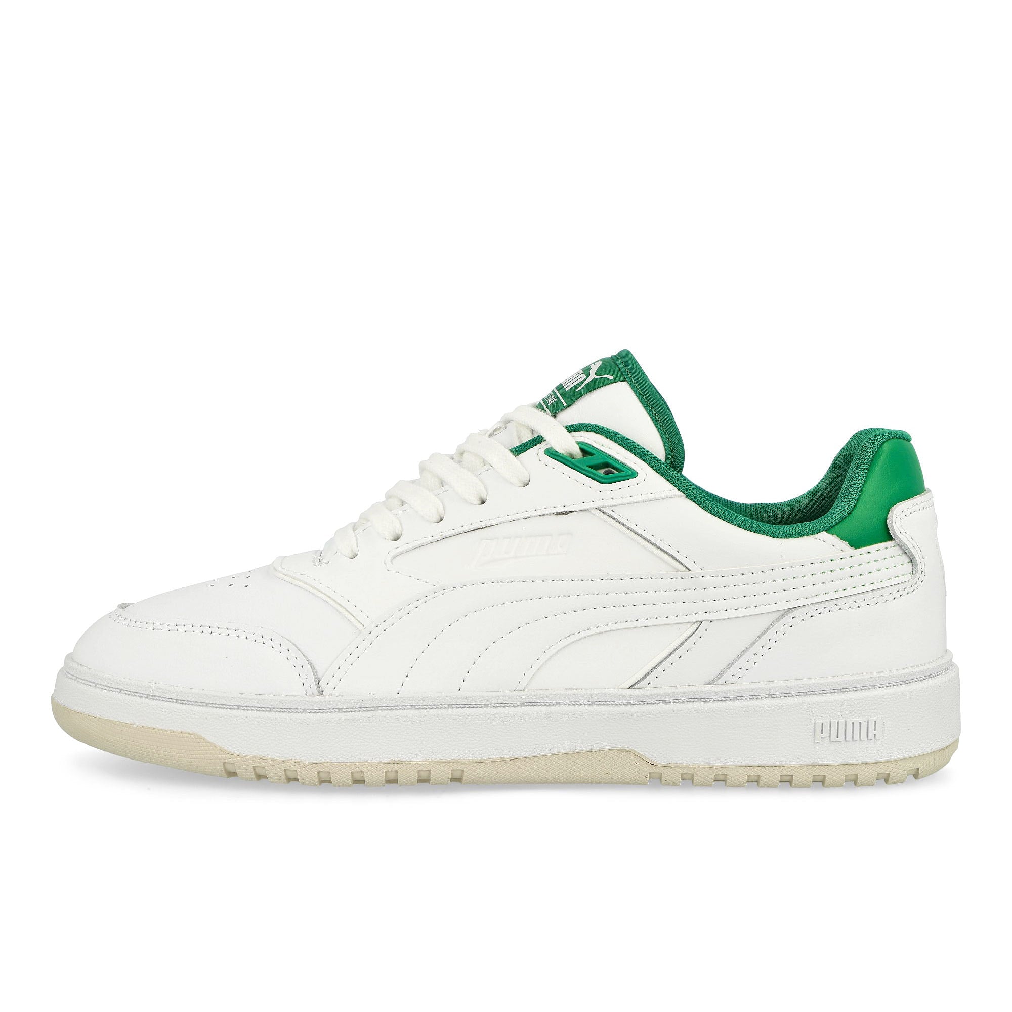 Puma Doublecourt Puma White - Archive Green Low Top Sneakers 393284 03 | Overkill