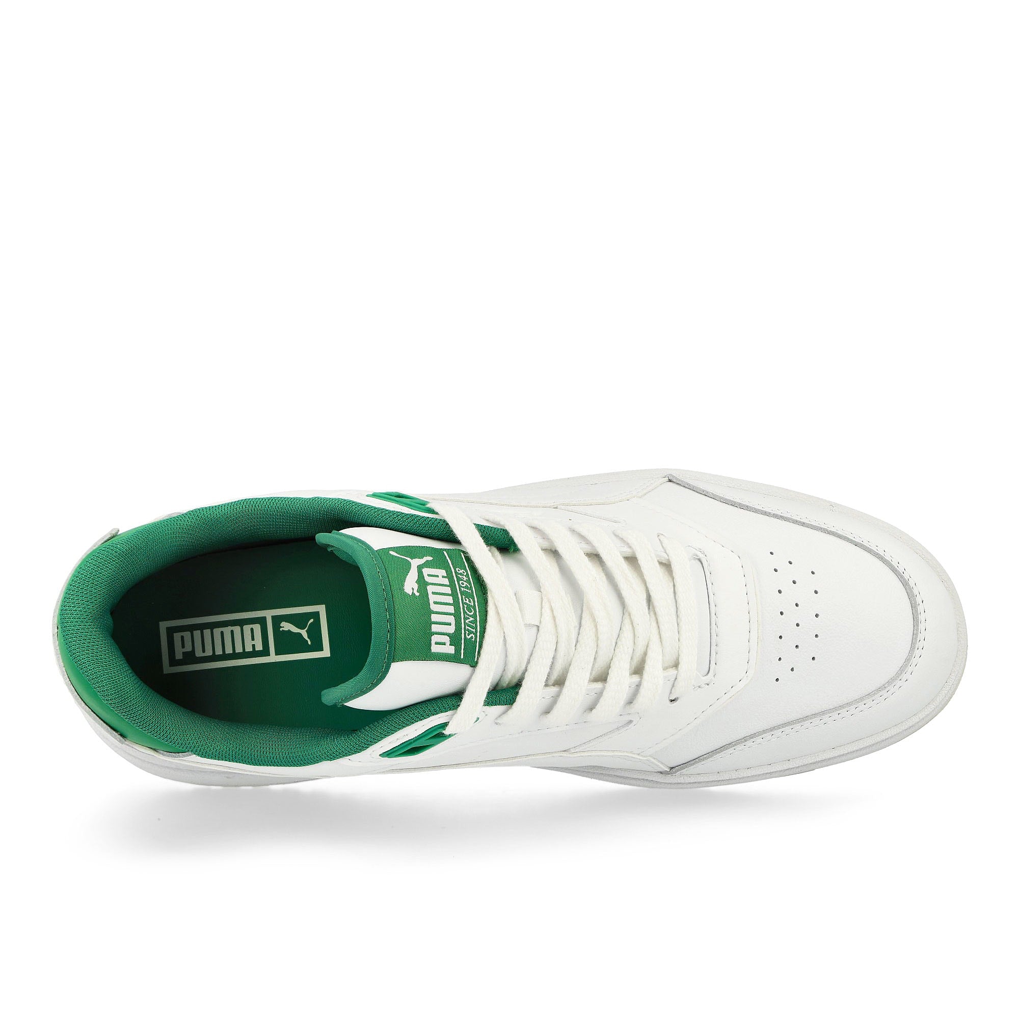 Puma Doublecourt Puma White - Archive Green Low Top Sneakers Detailfoto | Overkill