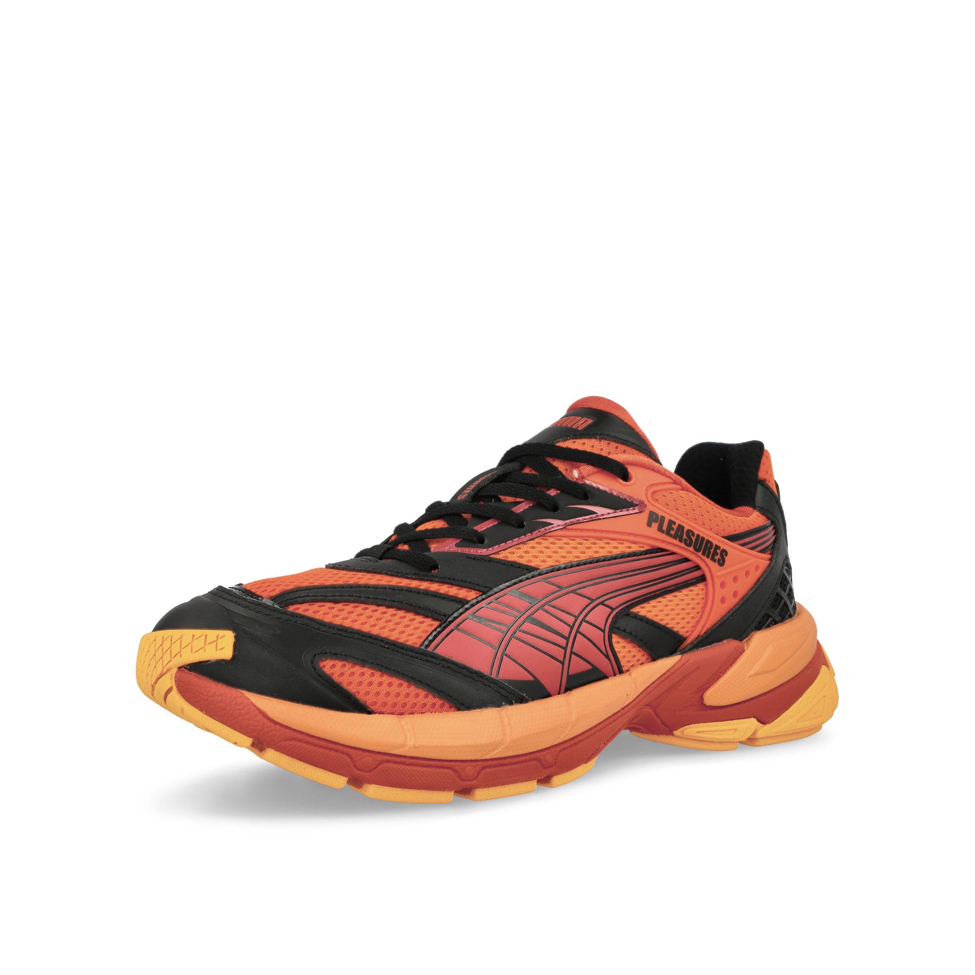 Puma Velophasis Layers Cayenne Pepper - Astro Red Low Top Sneakers Close Up | Overkill