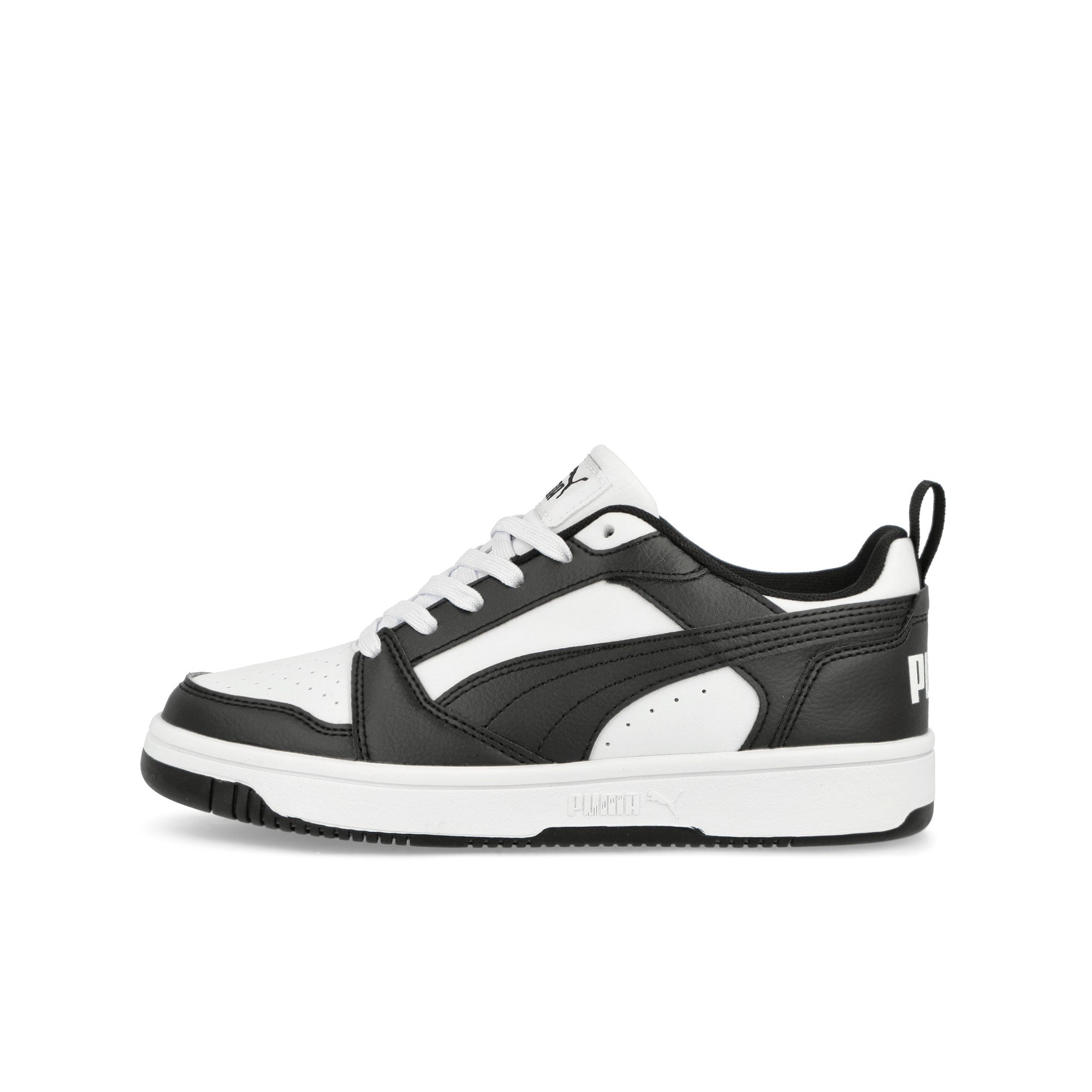 Puma Rebound V6 Lo Jr Puma White - Puma Black Low Top Sneakers 393833 01 | Overkill