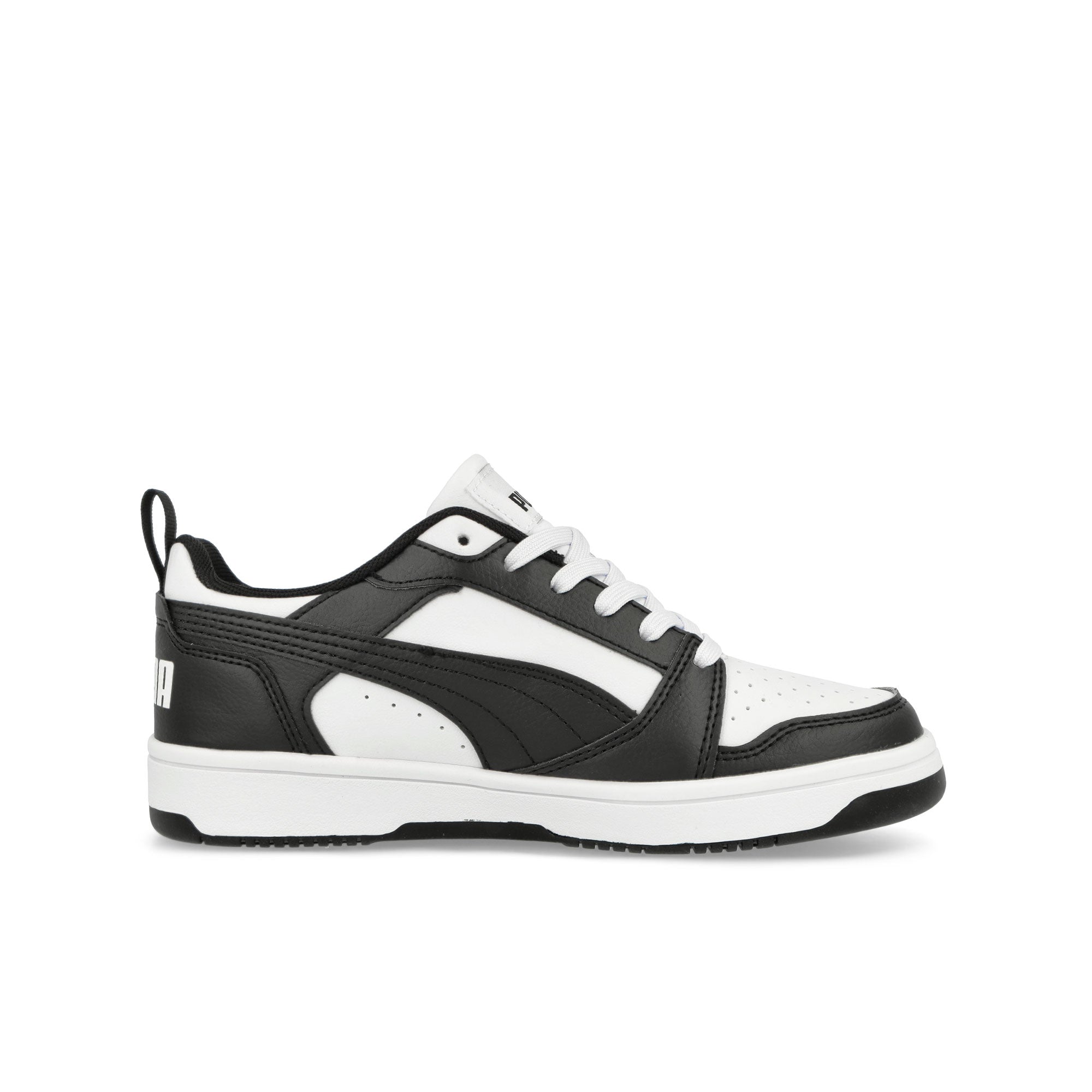 Puma Rebound V6 Lo Jr Puma White - Puma Black Low Top Sneakers Silhouette | Overkill