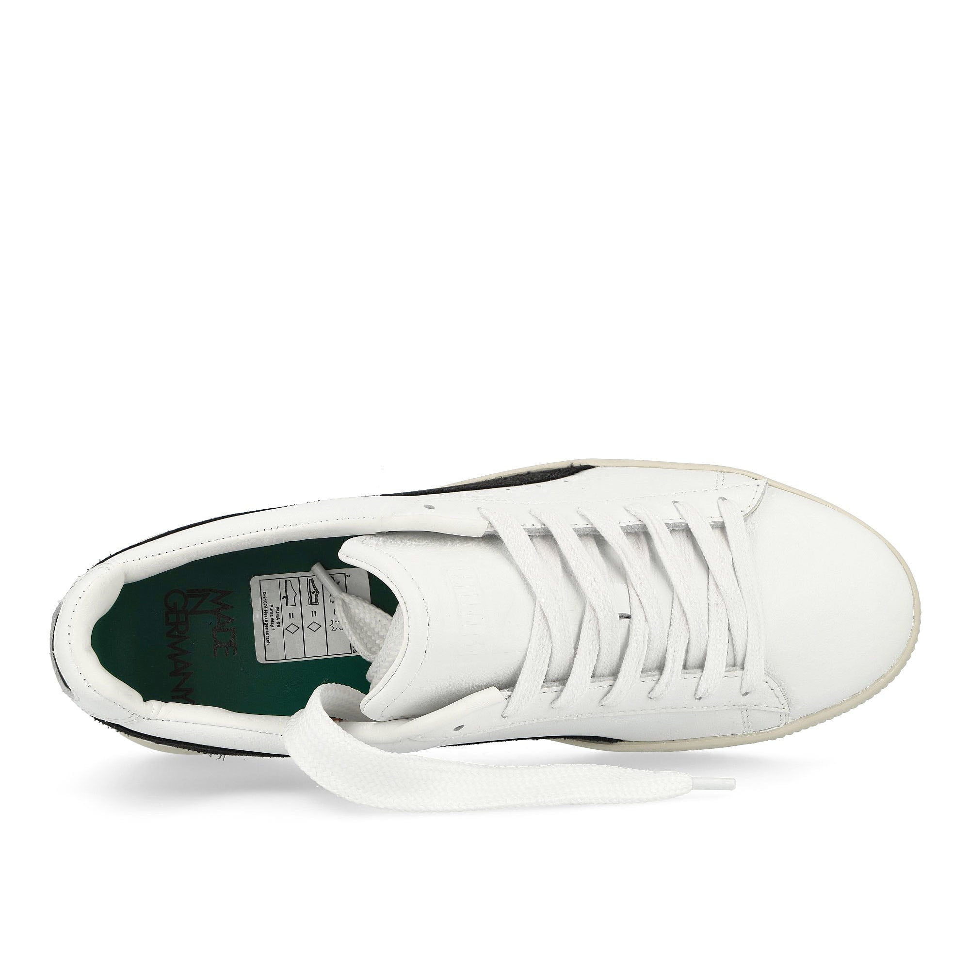 Puma Clyde MIG Puma White - Puma Black Low Top Sneakers Detailfoto | Overkill