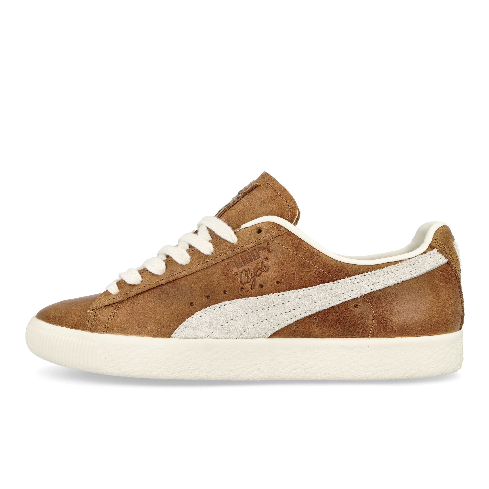 Puma Clyde Paris Amber-Frosted Ivory Low Top Sneakers 394683 01 | Overkill